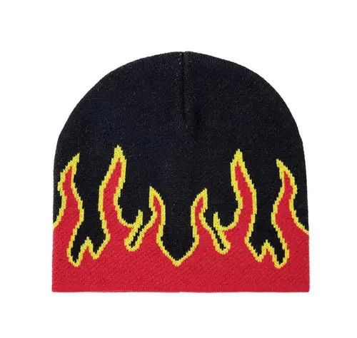 Japanese Brand Red flame beanie Size ONE SIZE - 2 Thumbnail
