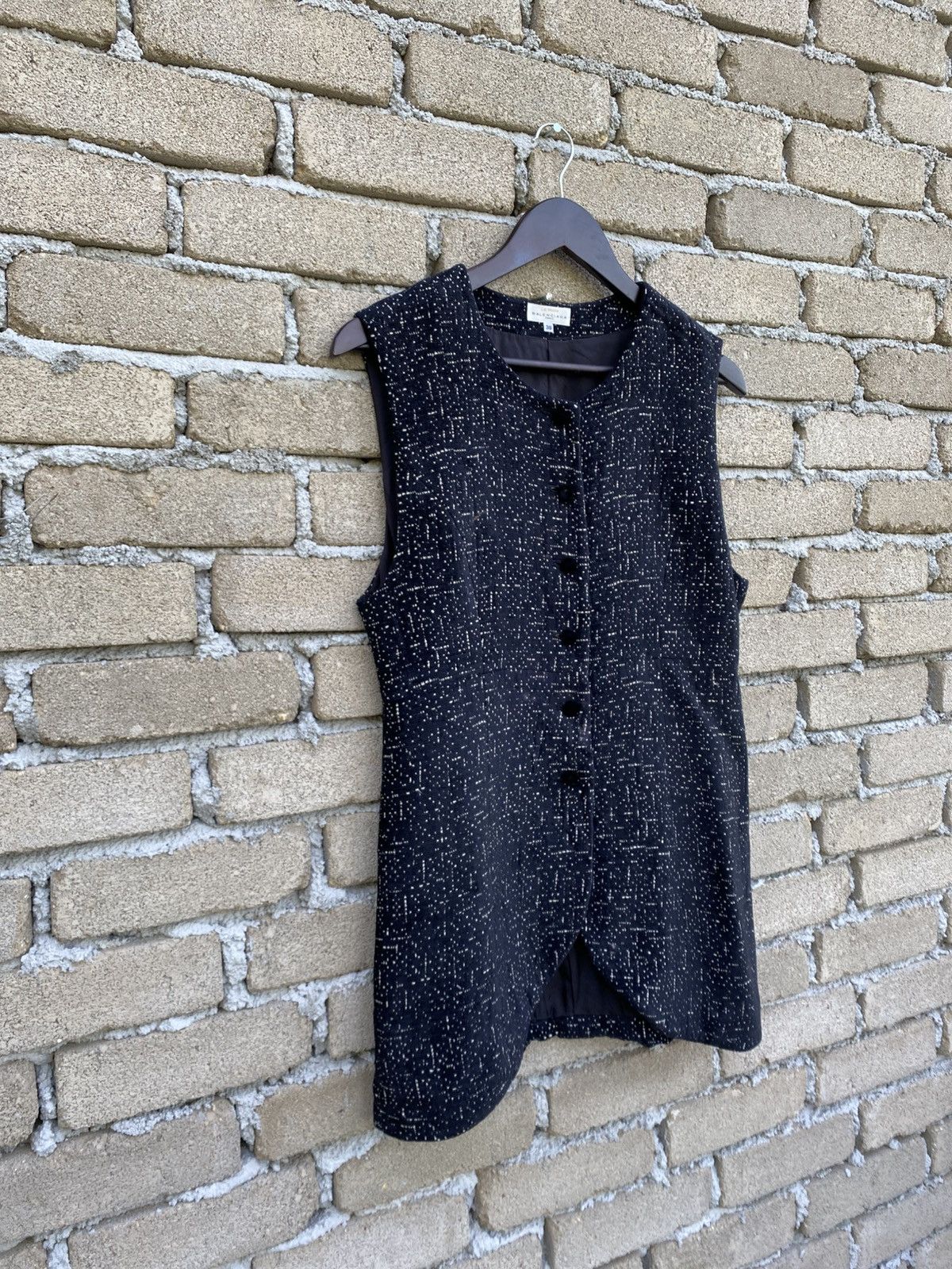 Balenciaga La Mode Balenciaga Paris Button Up Vest Size XS / US 0-2 / IT 36-38 - 3 Thumbnail