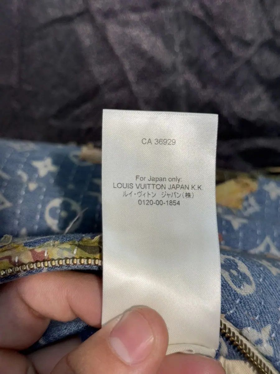 Louis Vuitton Blue Monogram Distressed Floral Workwear Jacket Size US L / EU 52-54 / 3 - 16 Thumbnail
