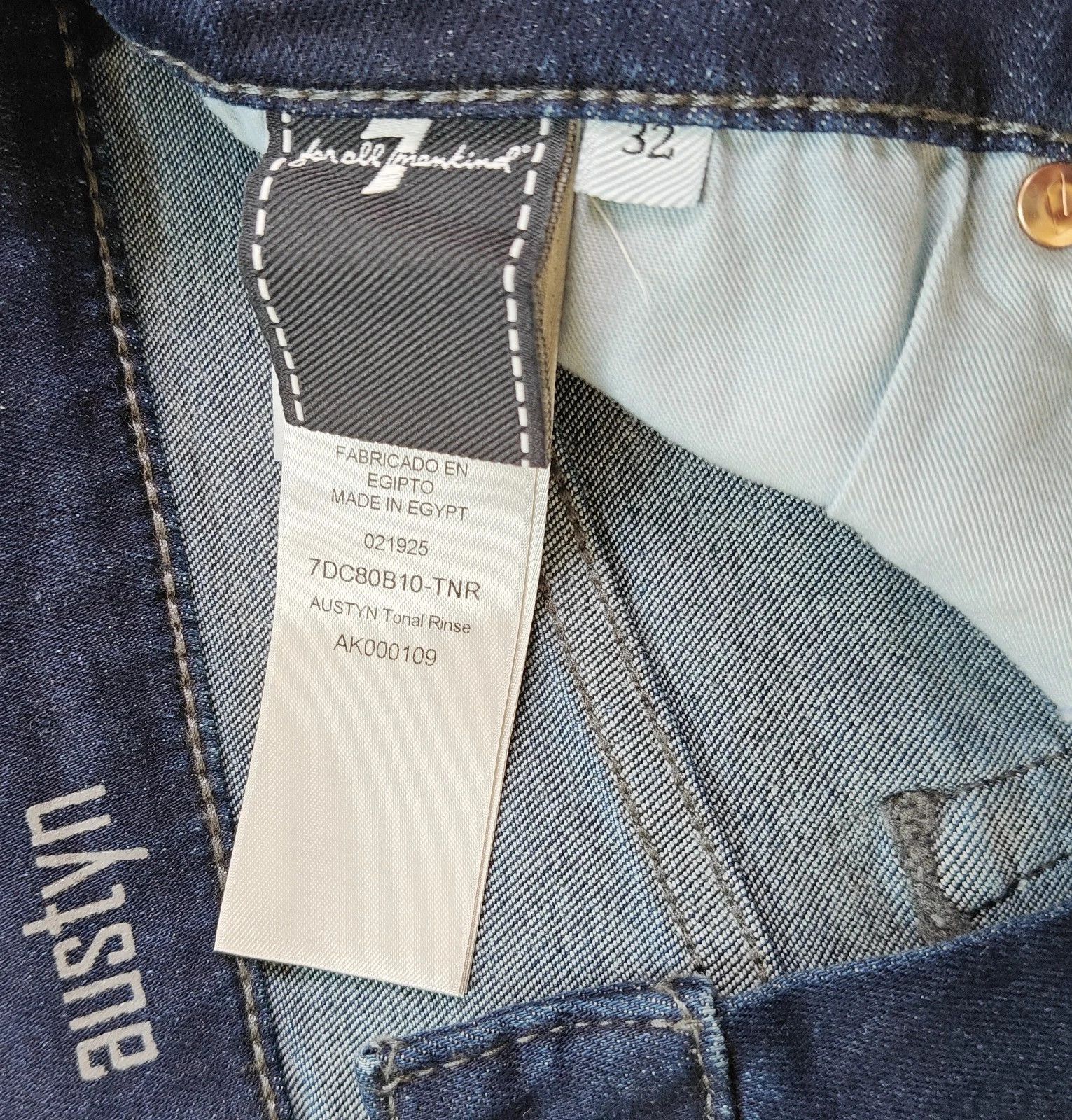 7 For All Mankind 7 For All ManKind AUSTYN Tonal Rinse JEANS T / 6023 Size US 32 / EU 48 - 8 Thumbnail