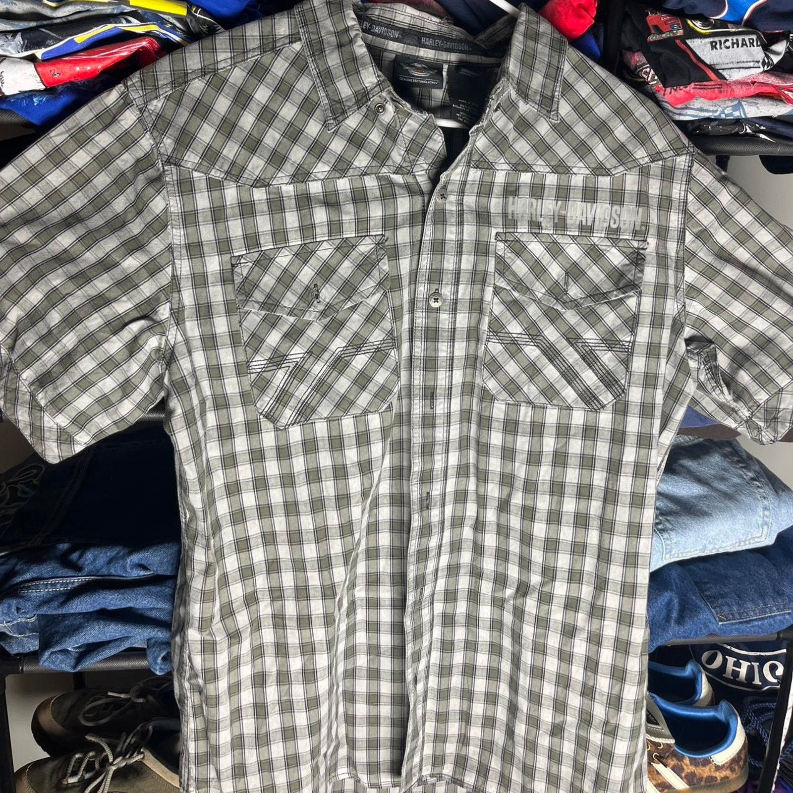 Harley Davidson Plaid harley davidson button up Size US L / EU 52-54 / 3 - 1 Thumbnail