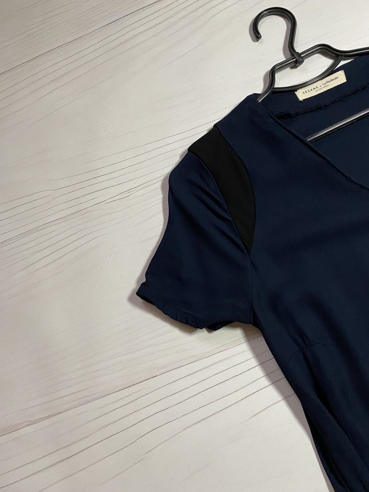 Sezane Sézane × La Redoute Minimal Navy Button Jumpsuit Size ONE SIZE - 8 Thumbnail