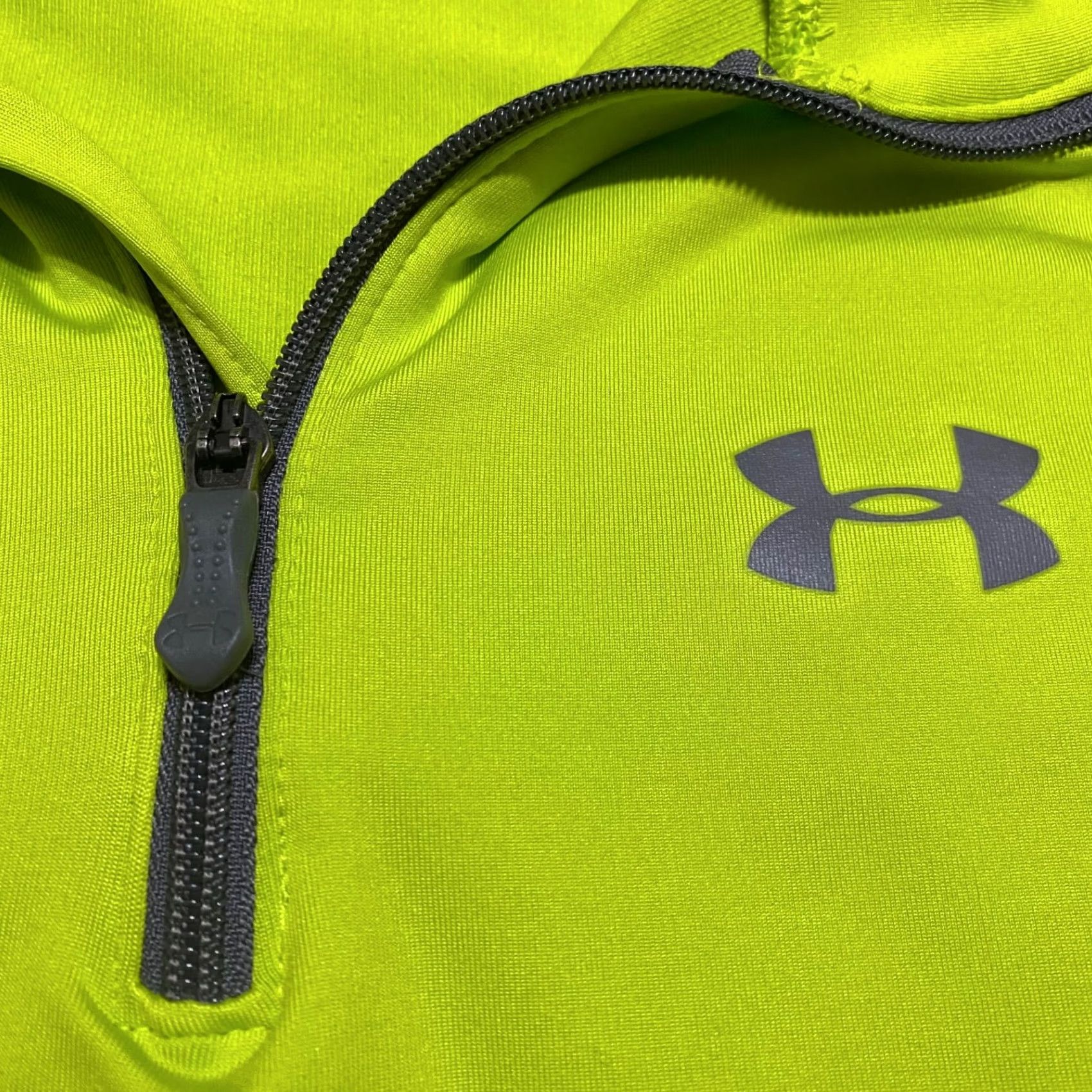Under Armour Under Armour Mens Sweatshirt Small Long Sleeve 1/4 Zip Lightweight Green Polyester Outdoors Sports Pullover | Regular Fit Mens Size US S / EU 44-46 / 1 - 7 Thumbnail