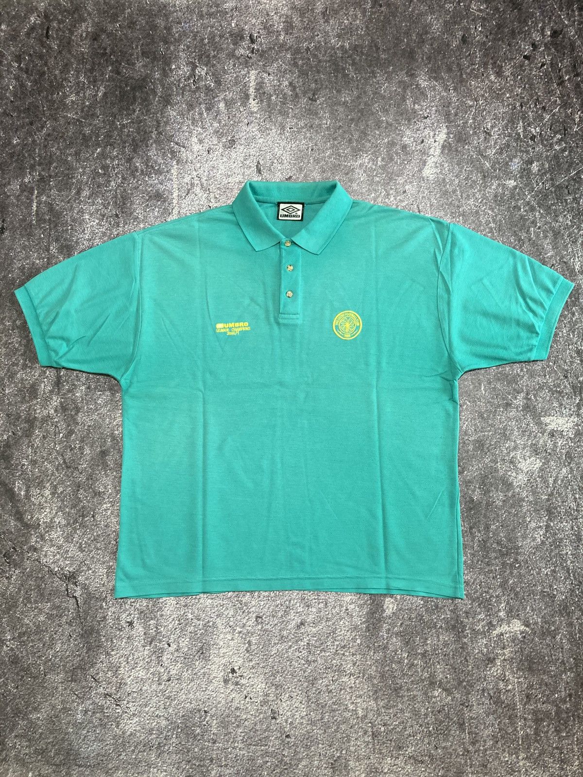 Umbro Celtic 2000/01 Champions Polo Shirt Jersey Soccer