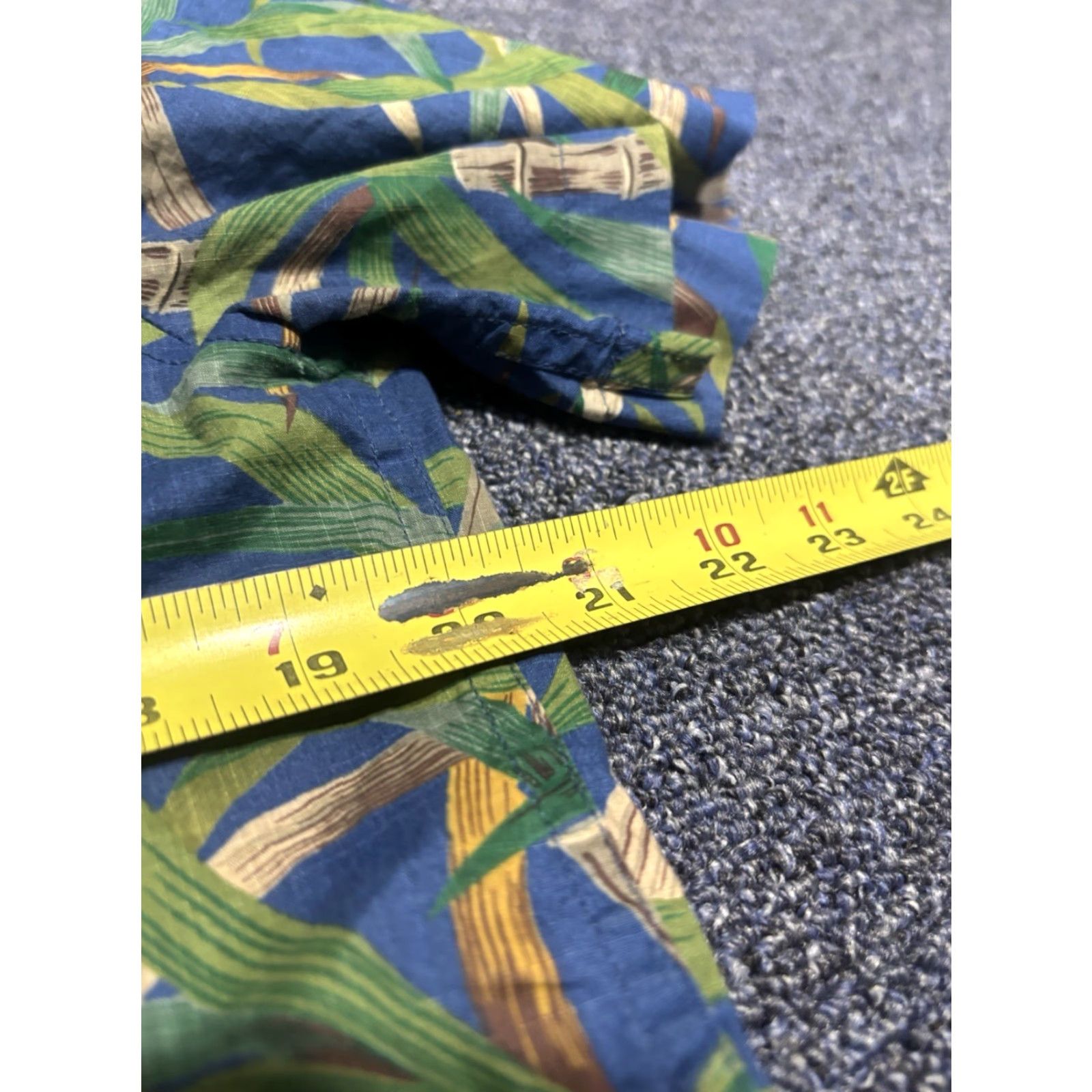 J.Crew J.CREW Floral Leaf Hawaiian Shirt Men S 100% Cotton Short Sleeve Button-Up Button-Down Slim Regular Multicolor Hawaiian Theme - Mens Size US S / EU 44-46 / 1 - 3 Thumbnail