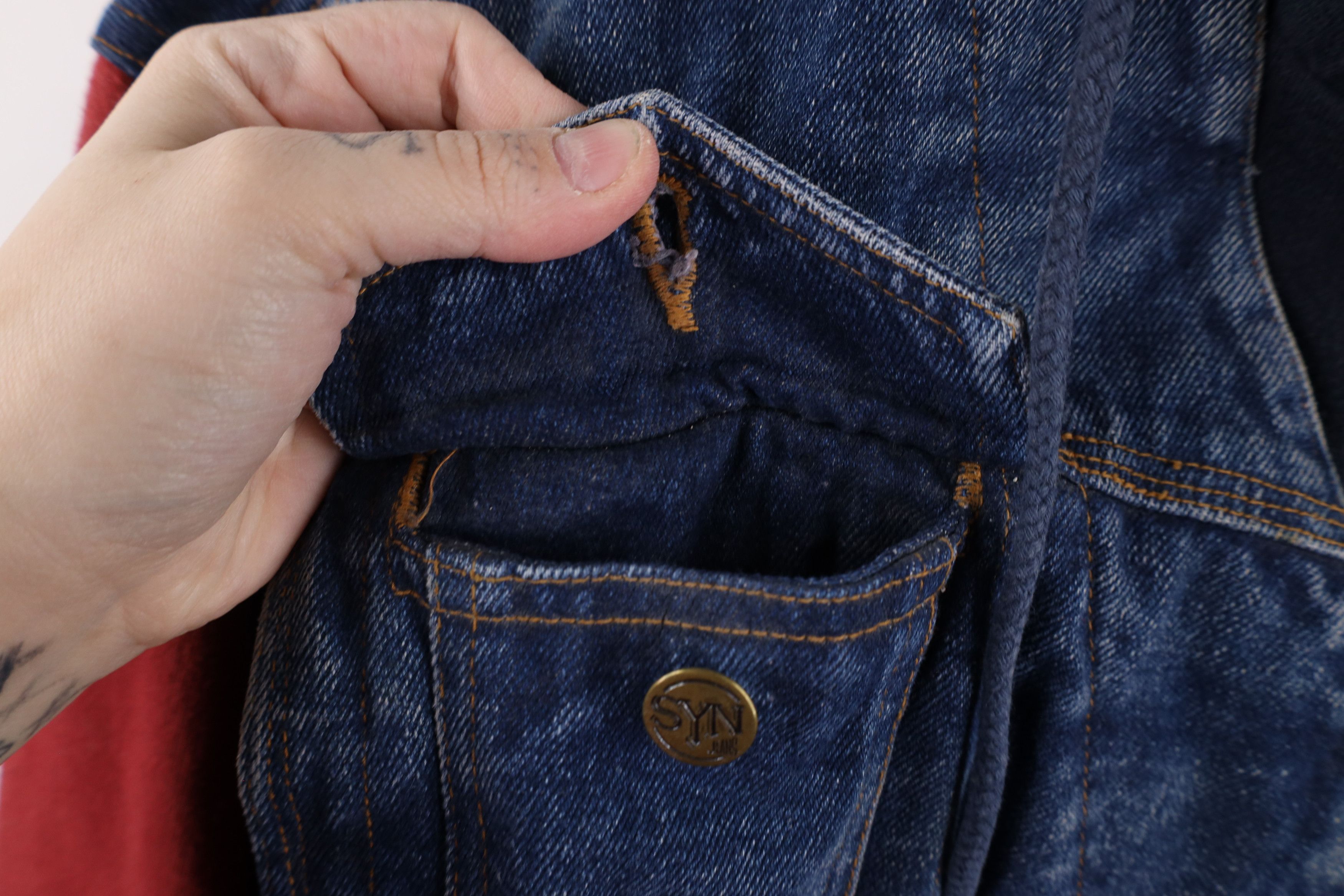 Vintage Vintage 90s Streetwear Hooded Denim Jean Trucker Jacket Size US S / EU 44-46 / 1 - 9 Thumbnail