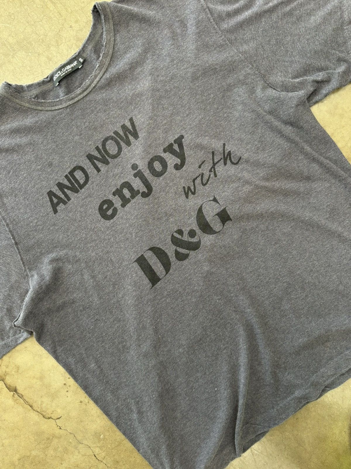 Dolce & Gabbana Dolce & Gabbana Enjoy it with D&G Tee 60 XXL Size US XXL / EU 58 / 5 - 1 Thumbnail