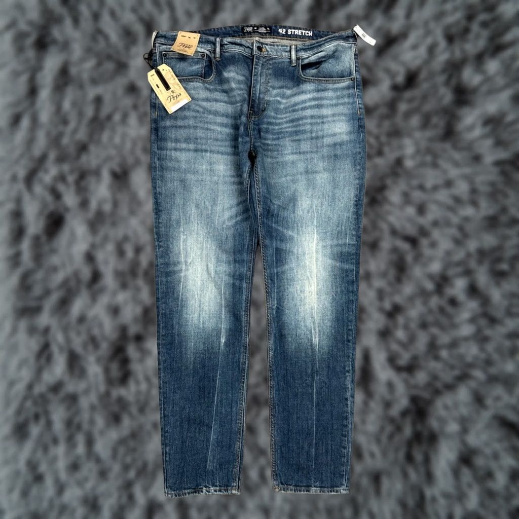 Prps PRPS Jeans Skinny Hydro Purpose Windsor Fit 42 Men Blue Denim Inseam 34 NWT P2 Stretch" Size US 42 / EU 58 - 1 Thumbnail