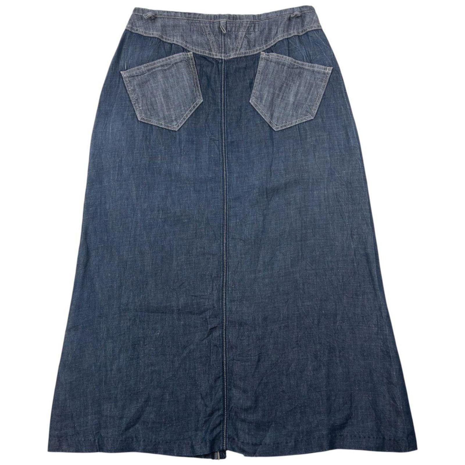 Marithe + Francois Girbaud Vintage 2000s Marithe + Francois Girbaud Denim Skirt W28 Size 32" / US 10 / IT 46 - 2 Thumbnail