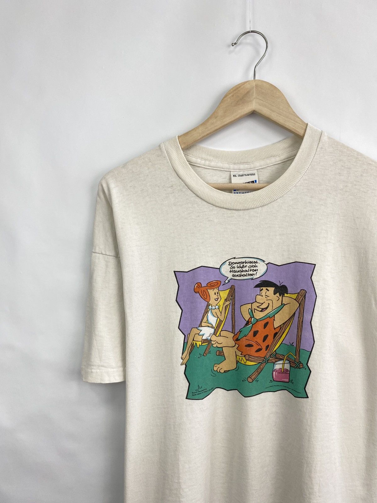 Cartoon Network 🇺🇸 Vintage 1997 The Flintstones Retro T-Shirt Rare Hype Y2K Size US XL / EU 56 / 4 - 2 Thumbnail
