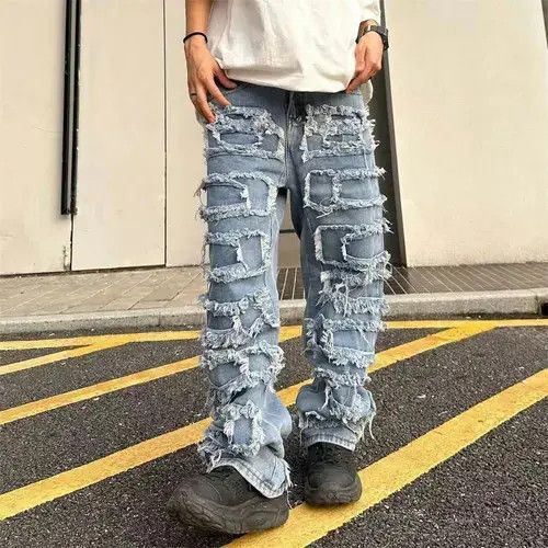 Jean × Vintage Streetwear Men Straight Jeans 2024 Size US 38 / EU 54 - 2 Thumbnail