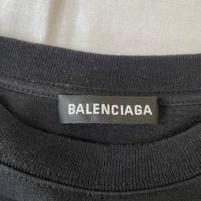 Balenciaga Balenciaga Crew Black Short Sleeve Shirt-2505 Size US XXS / EU 40 - 3 Thumbnail