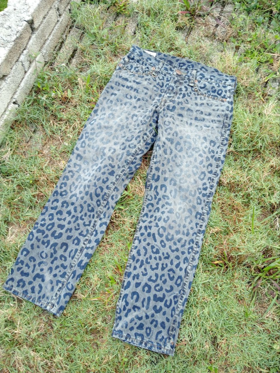 Japanese Brand Vintage CoAndLu Japan Leopard Jeans Size US 28 / EU 44 - 2 Thumbnail