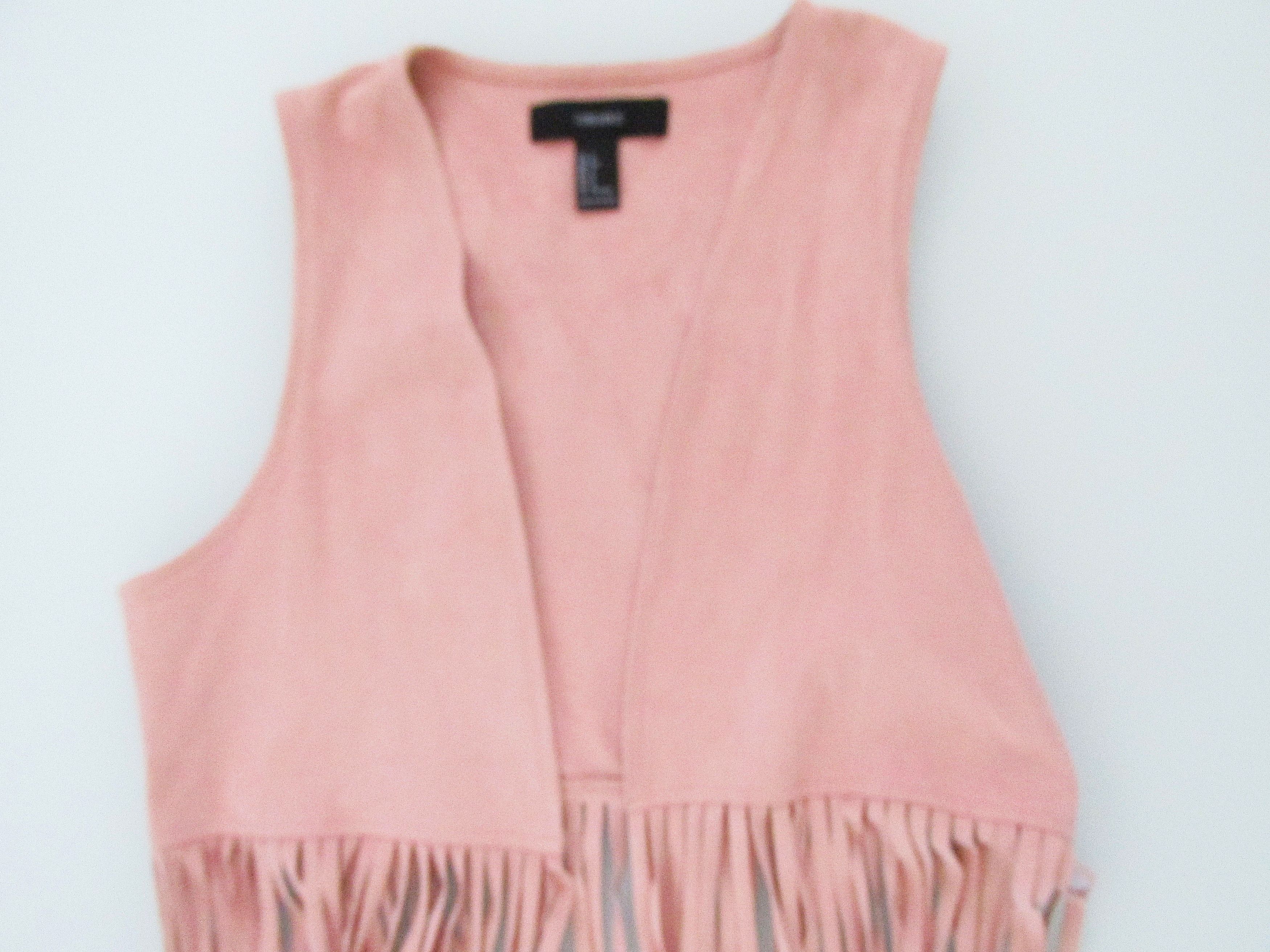 Forever 21 Forever 21 (NWOT) Faux Suede Fringed Vest Size Small Size S / US 4 / IT 40 - 3 Thumbnail