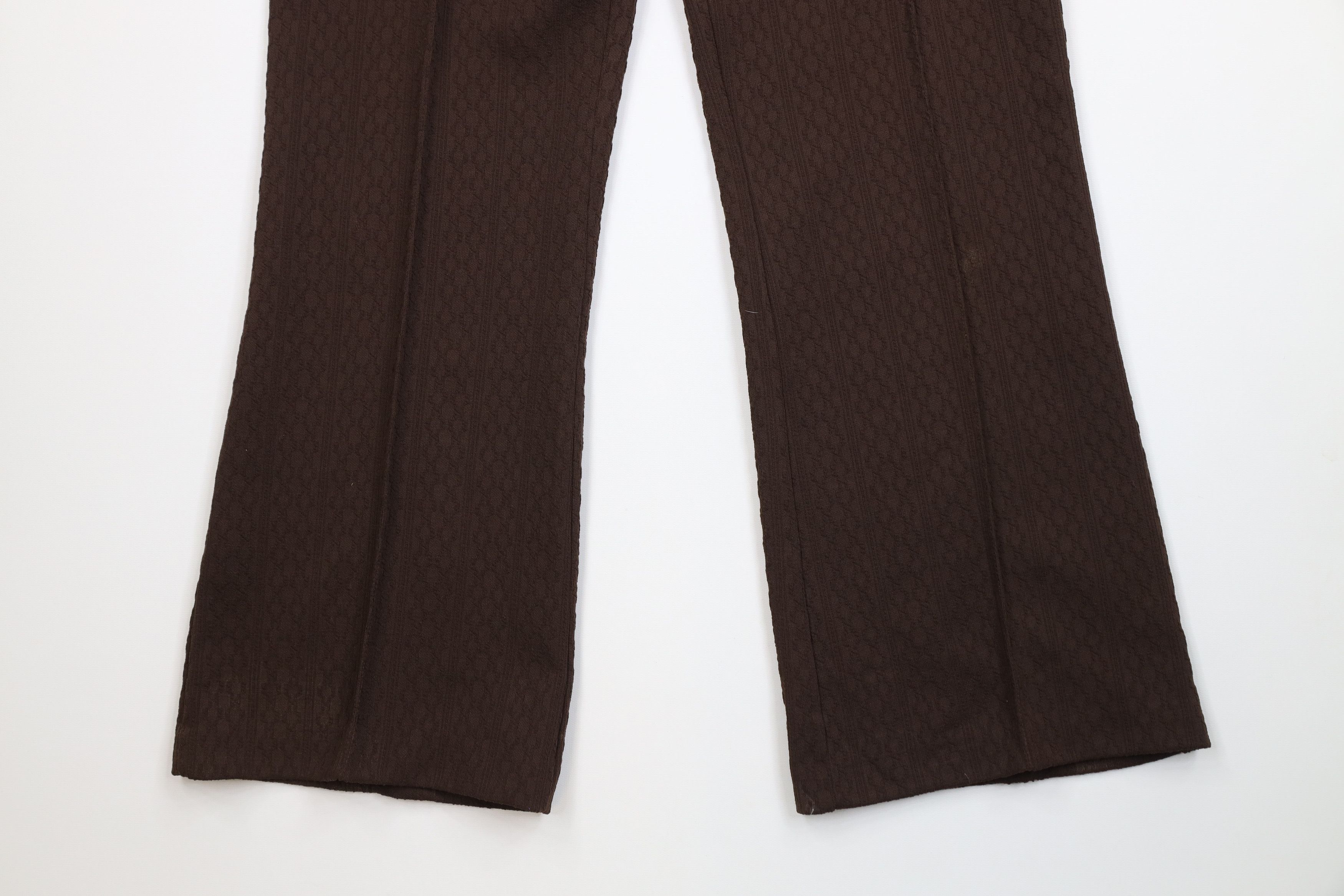 Vintage Vintage 70s Streetwear Knit Bell Bottoms Pants Brown USA Size 38" / US 16 / IT 52 - 4 Thumbnail