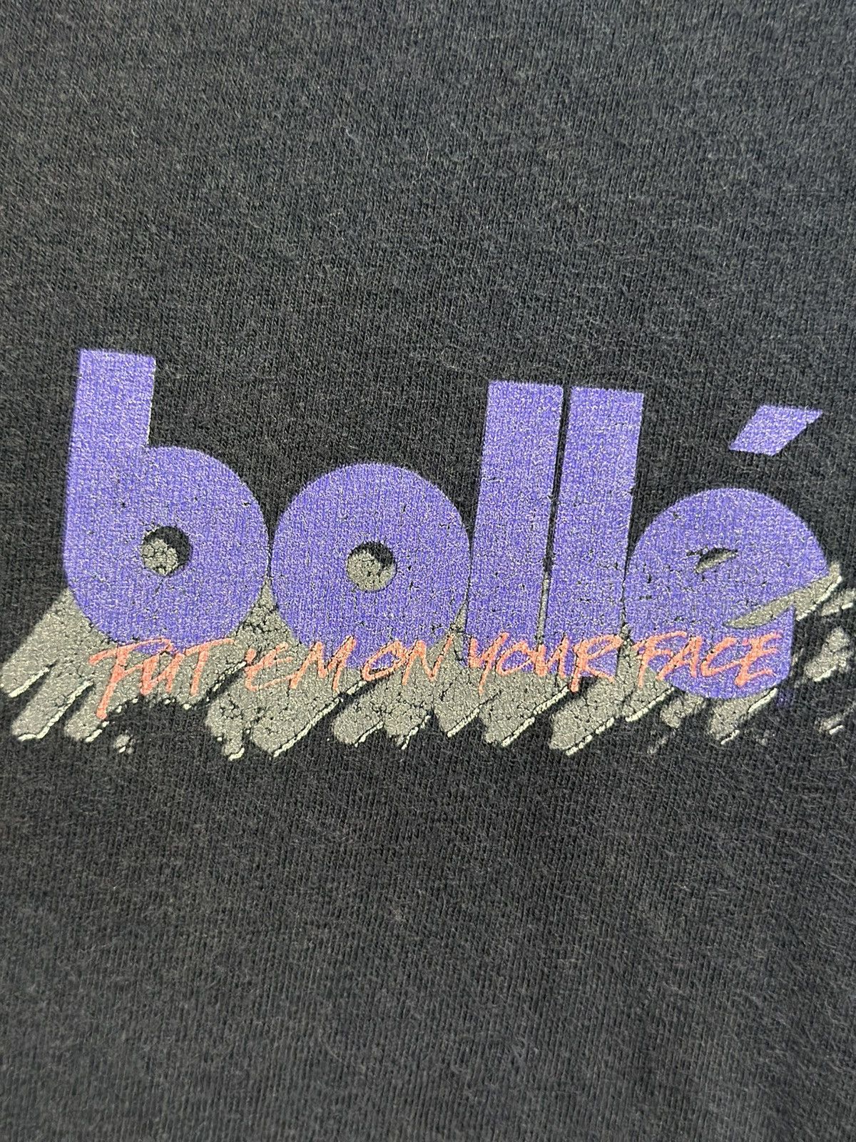 Bolle × Vintage Vintage Bollé Put Em’ On Your Face Faded Tee Size US M / EU 48-50 / 2 - 3 Thumbnail