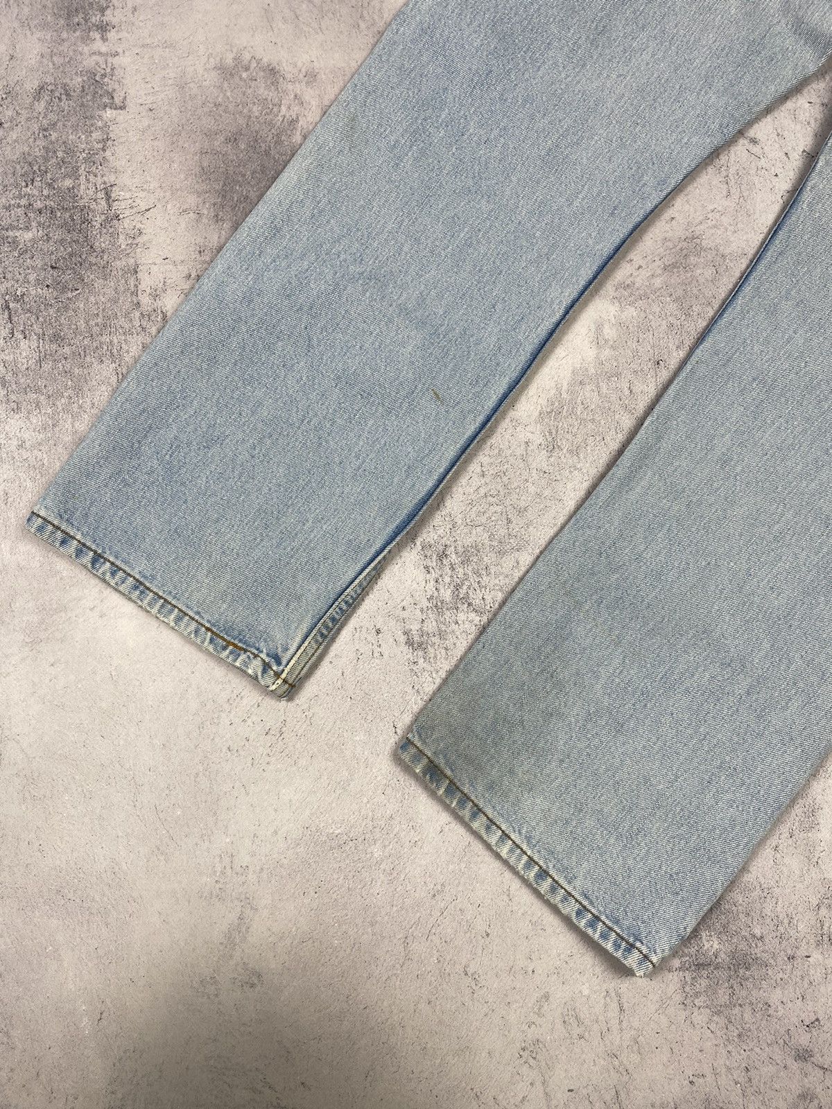 Levi's × Vintage Vintage Levis 505 Regular Fit Dissected Blue Denim Jeans Size US 34 / EU 50 - 6 Thumbnail