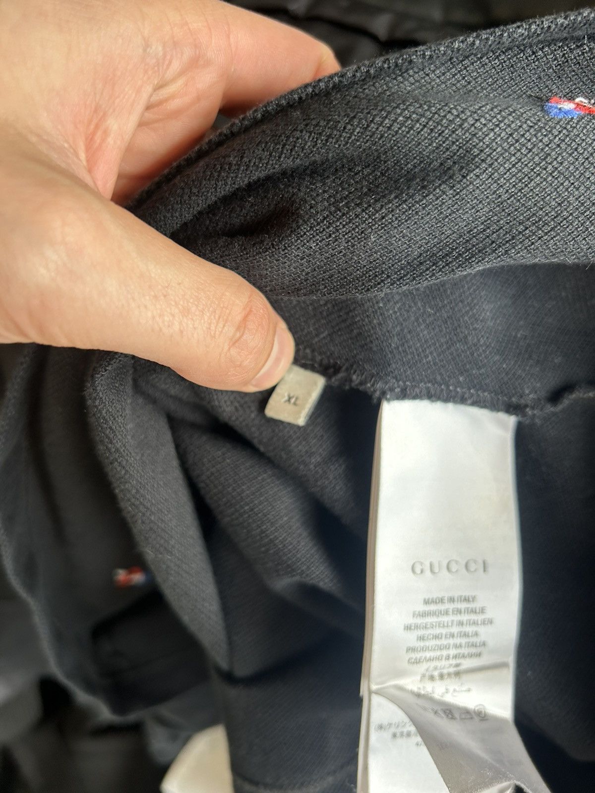 Gucci Gucci Embroidered Pierced Heart Polo, Size XL Size US XL / EU 56 / 4 - 8 Thumbnail