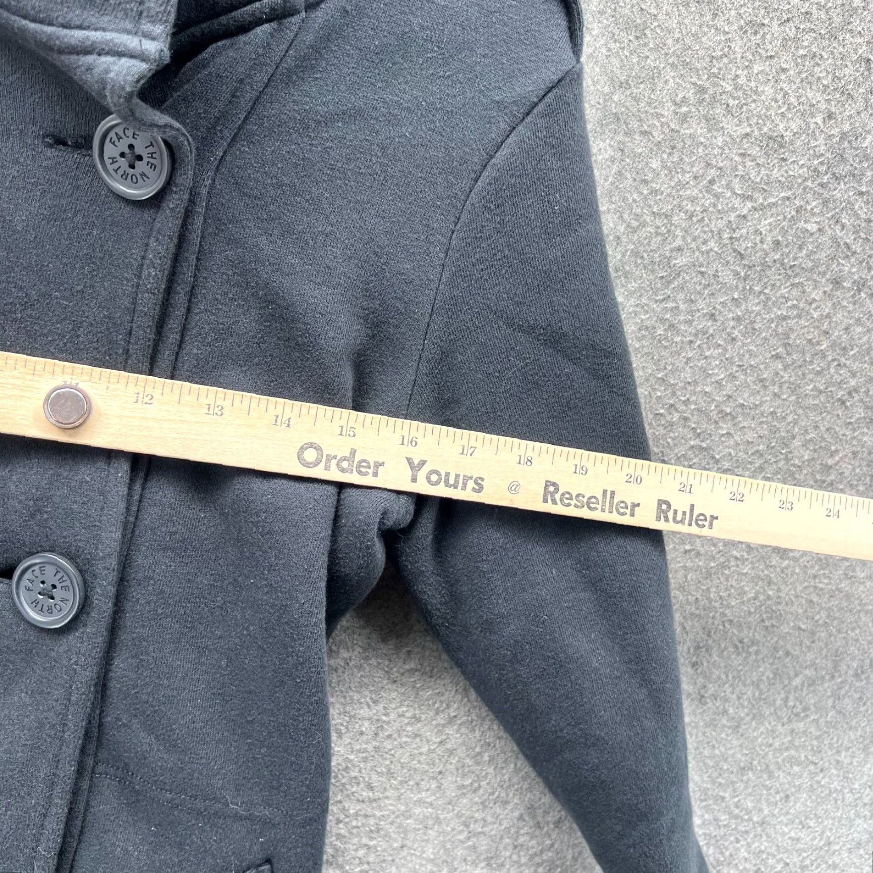 The North Face VINTAGE? The North Face Jacket Womens XS Black Peacoat Double Breasted Fleece Coat Size XS / US 0-2 / IT 36-38 - 5 Thumbnail