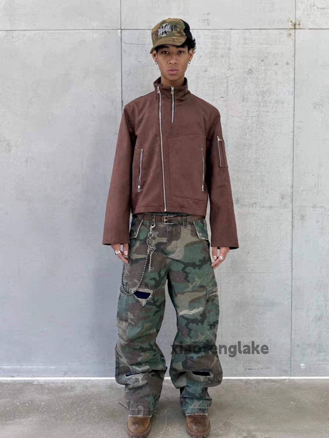 Vintage xz utility military outdoor tactical ripped camo pants Size US 36 / EU 52 - 8 Thumbnail