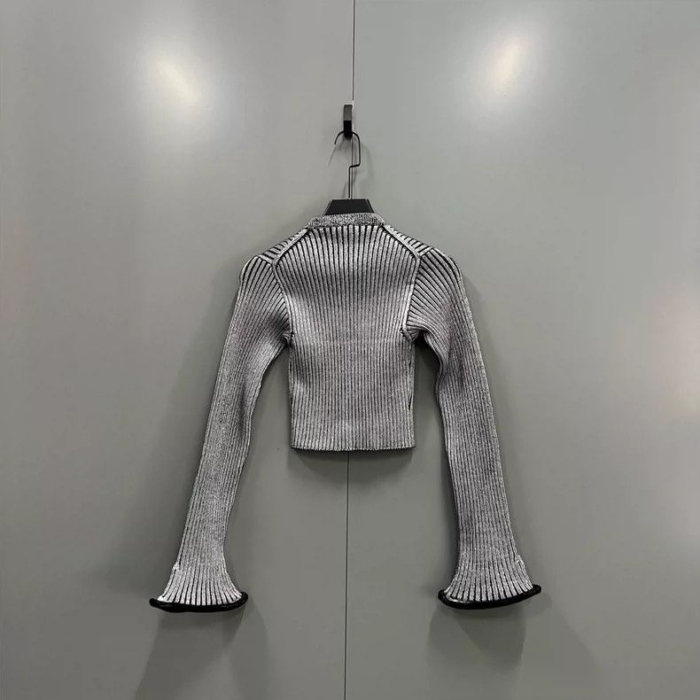 Louis Vuitton LOUIS VUITTON Grey logo cardigan shirt 2504-Nextarrow Size S / US 4 / IT 40 - 2 Thumbnail