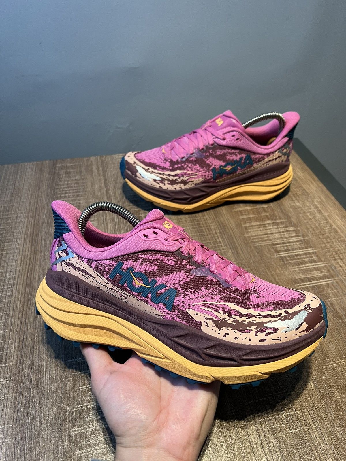 Hoka Hoka One One Womens Stinson 7 Pink Shoes Sneakers 7.5 B Size US 7.5 / IT 37.5 - 1 Thumbnail