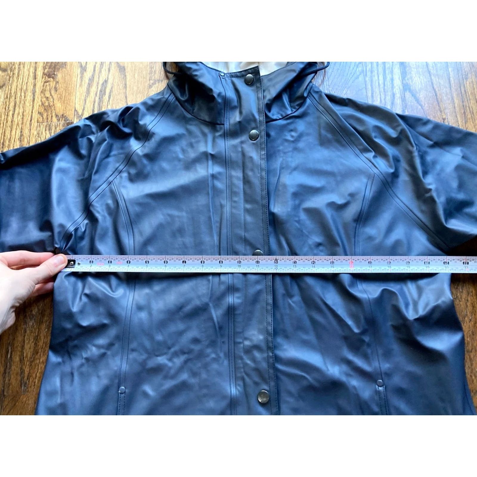 Ilse Jacobsen ILSE JACOBSEN RAINCOAT Womens Coat Hooded Navy Blue Blue RAIN87 Size 2 EU 42 US 2- Men? No Girls? Size XS / US 0-2 / IT 36-38 - 5 Thumbnail