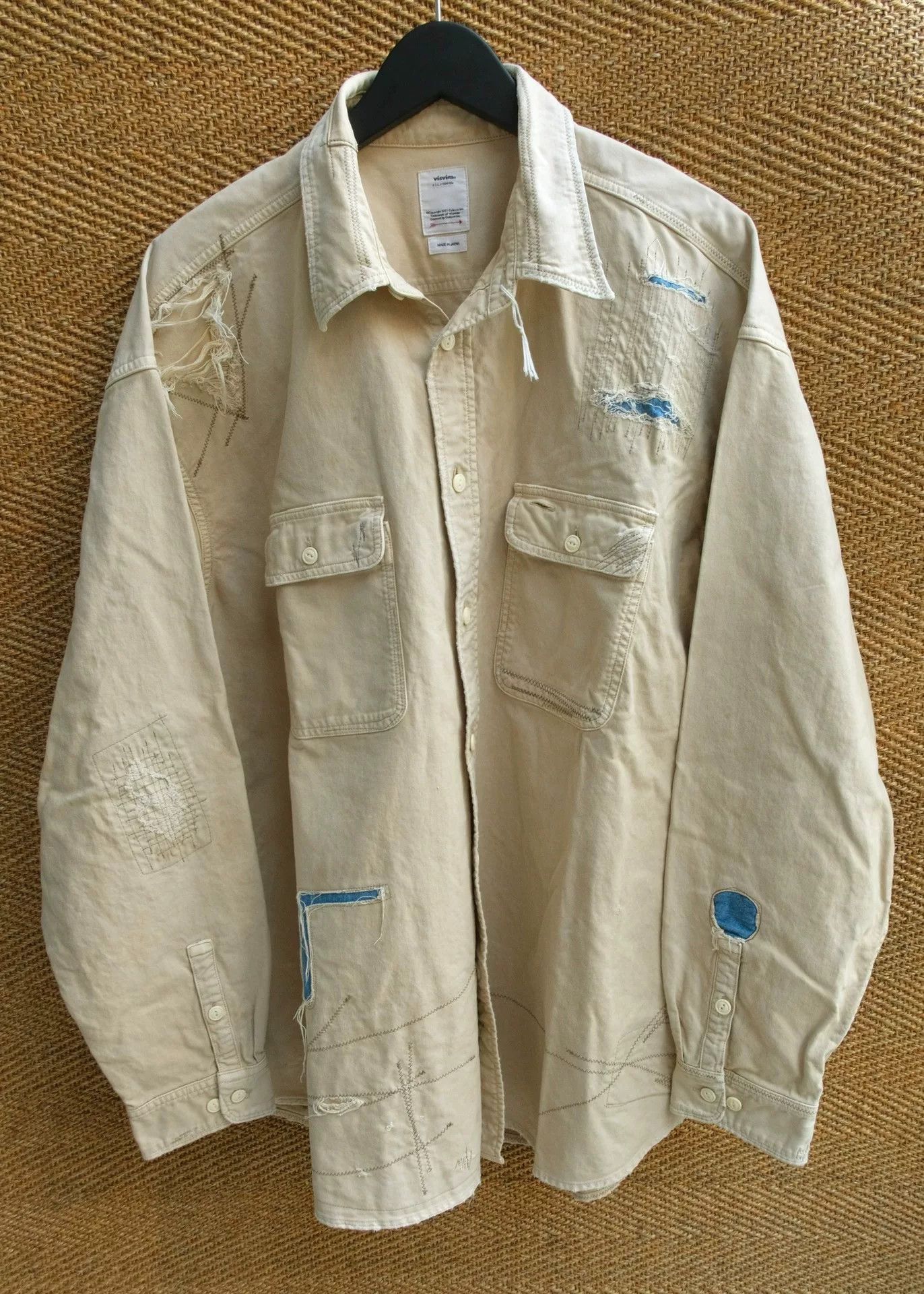 Visvim visvim grand crash distressed shirt Size US M / EU 48-50 / 2 - 1 Thumbnail
