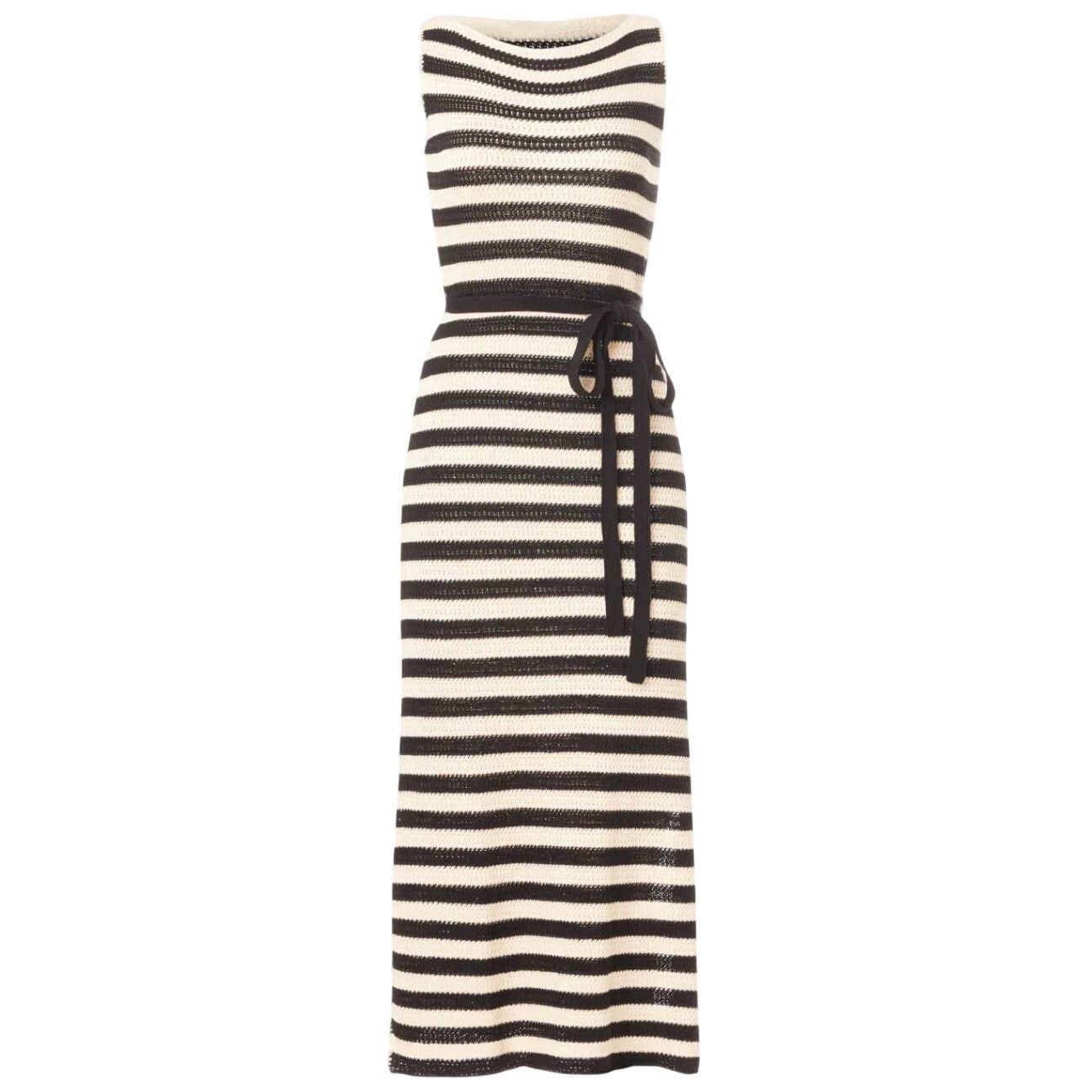 Jason Wu Jason Wu X RTR Striped Knit Dress in Black/Cream, Size S Size S / US 4 / IT 40 - 1 Thumbnail
