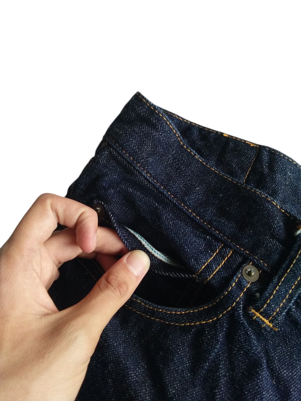 Japan Blue JAPAN BLUE JEANS INDIGO SELVEDGE BUTTON FLY JAPANESE DENIM Size US 32 / EU 48 - 6 Thumbnail