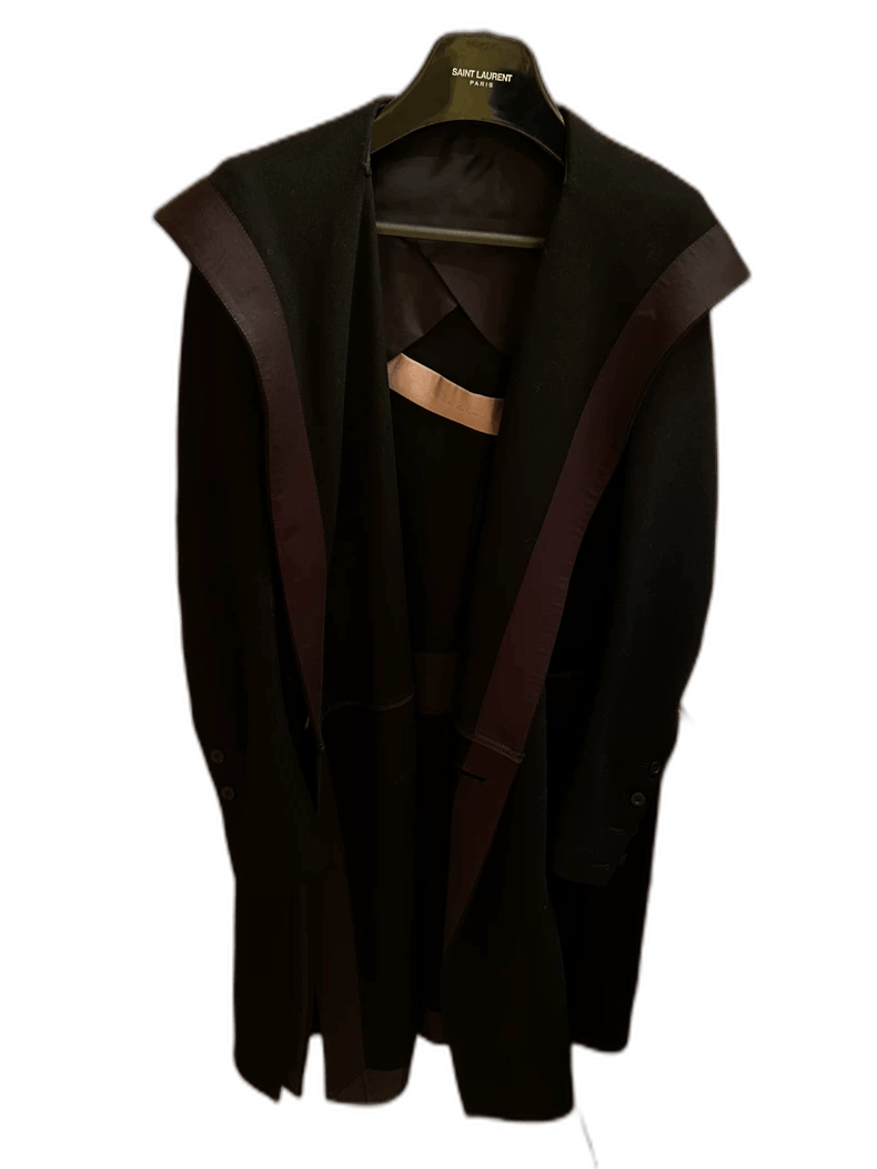 Rick Owens rick owens black cashmere hooded coat Size US S / EU 44-46 / 1 - 1 Thumbnail