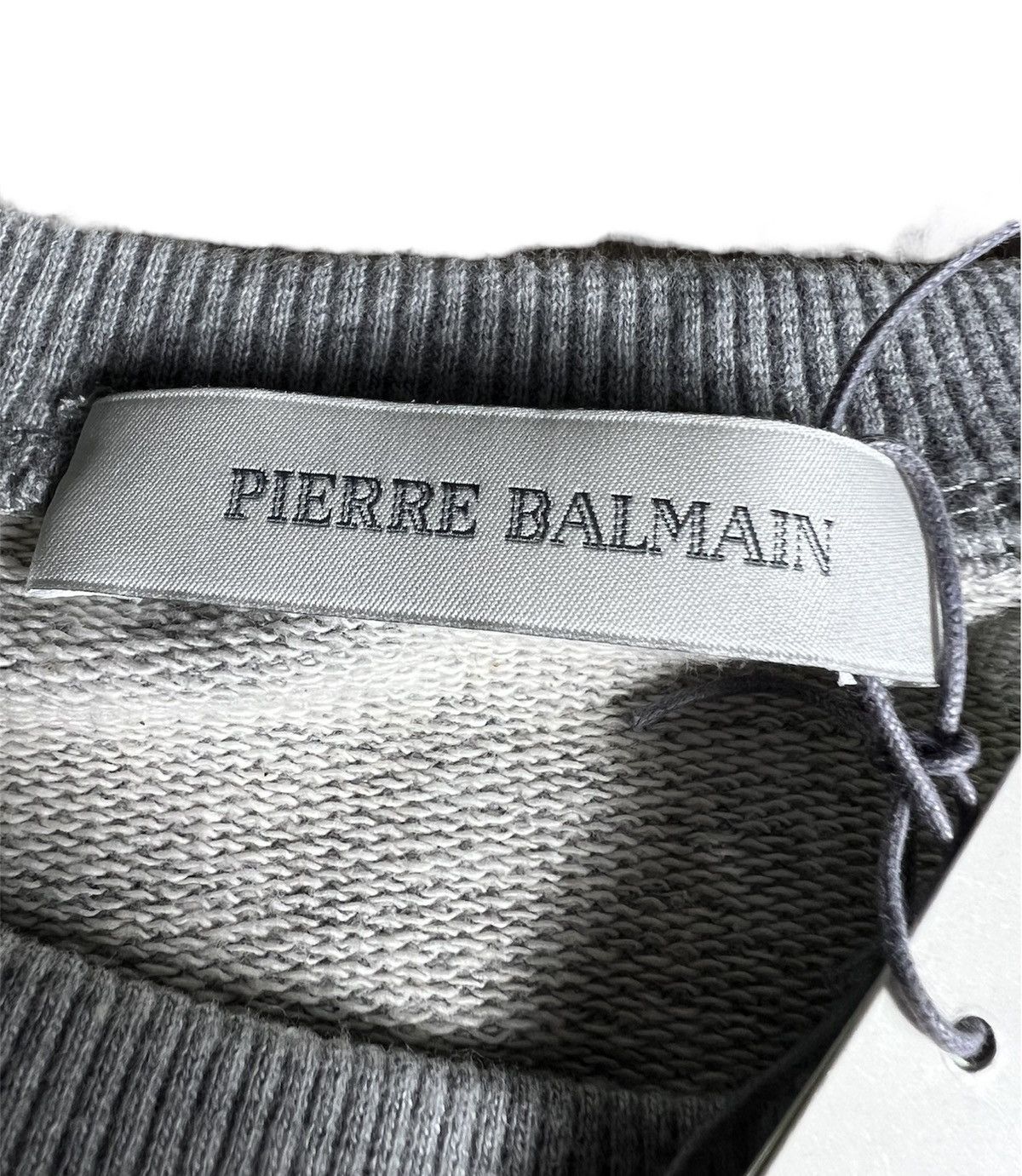 Balmain × Pierre Balmain Pierre Balmain - Gray Classic Logo Sweatshirt Size US S / EU 44-46 / 1 - 6 Thumbnail