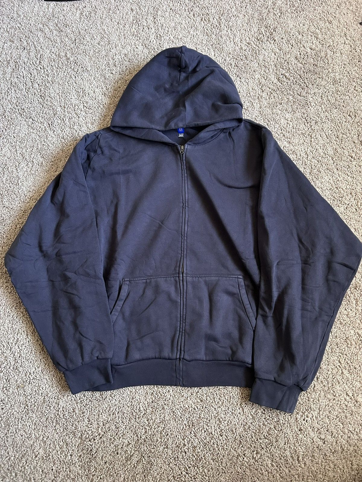 gap × yeezy ネイビー large Unreleased!! Yeezy×Gap PRE-Order silhouette zipup hoodie L