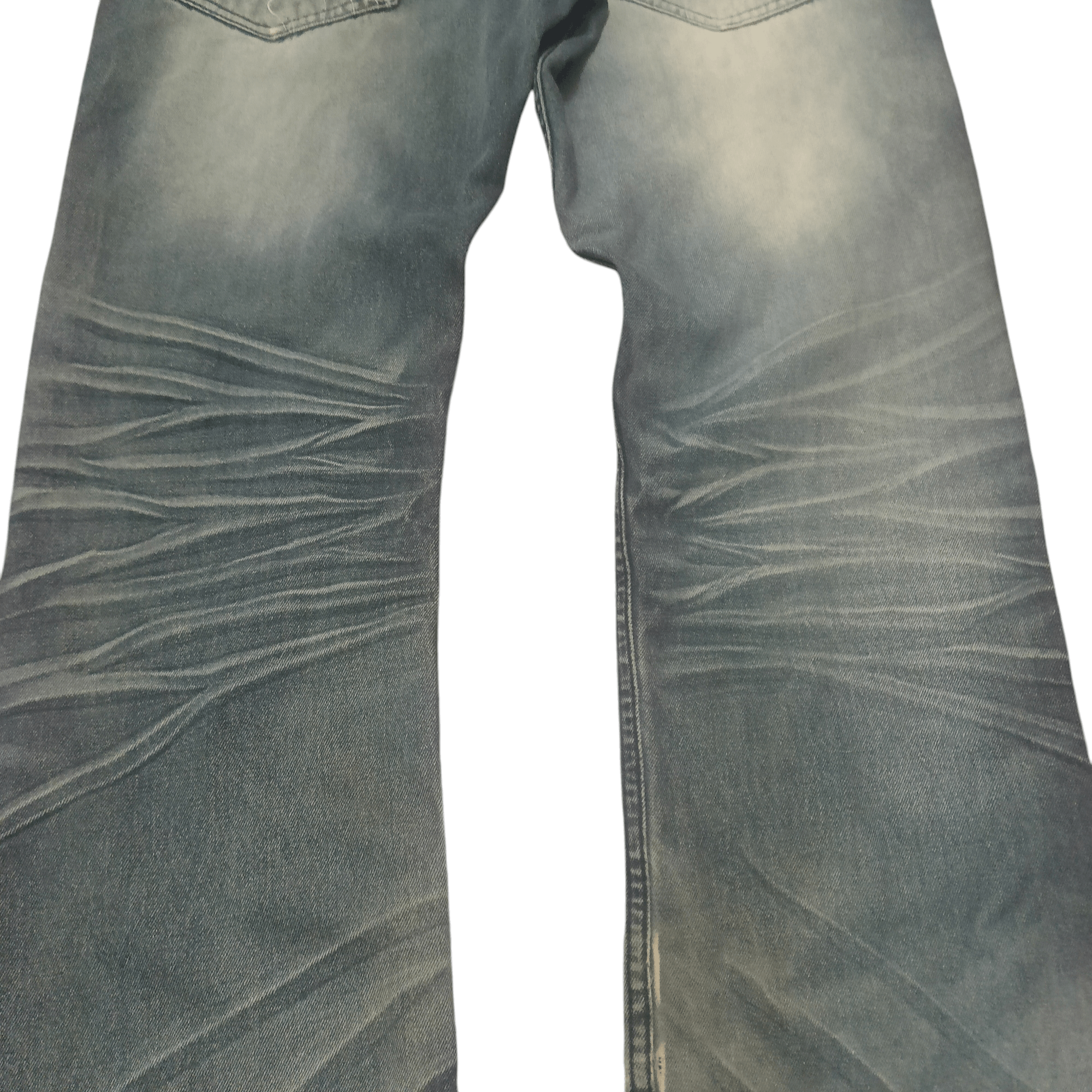 If Six Was Nine Vtg Dowkedow japanese flare jeans Rare Lighting Bolt Design Size US 32 / EU 48 - 17 Thumbnail