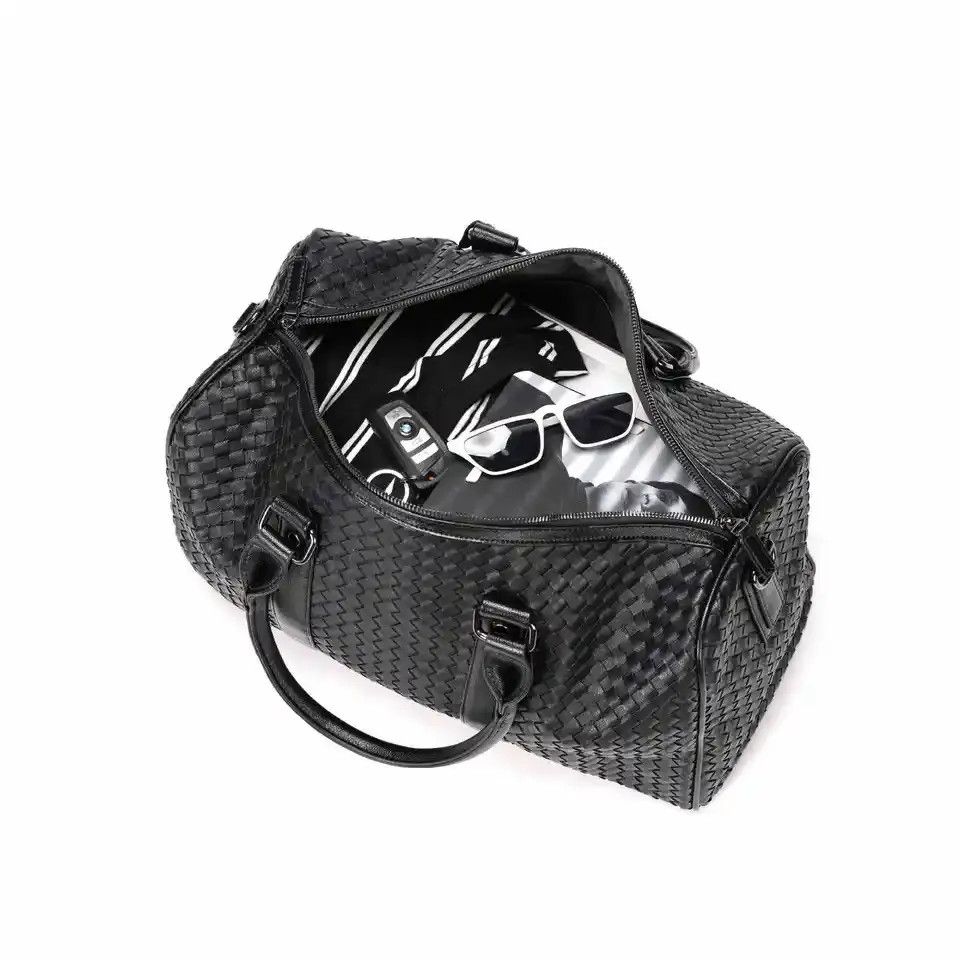 Other Outdoor retro woven travel duffle bag pu leather Size ONE SIZE - 9 Thumbnail