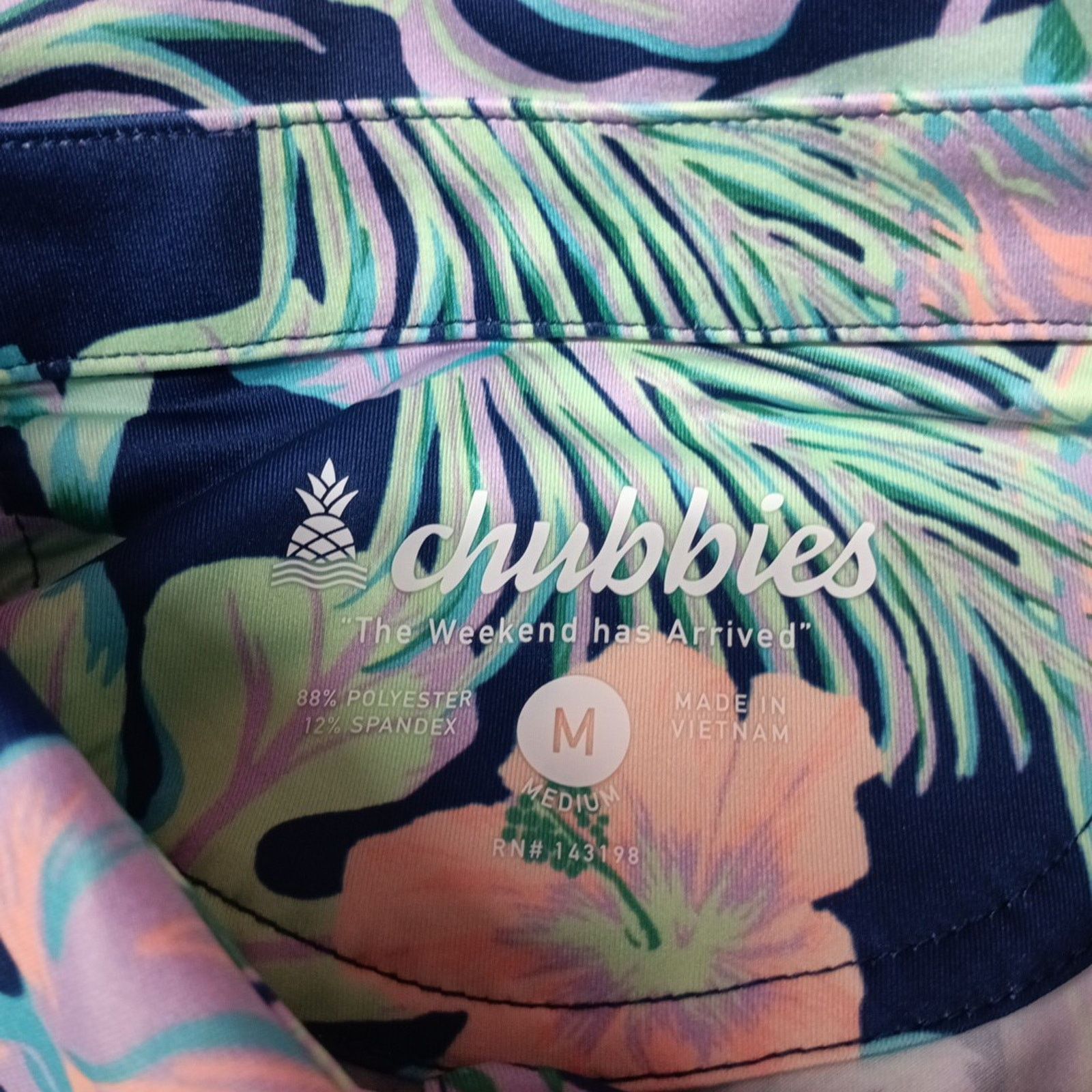 Chubbies Chubbies Men's Polo 2.0 Shirt "Night Fauna" Size M Medium Size US M / EU 48-50 / 2 - 3 Thumbnail
