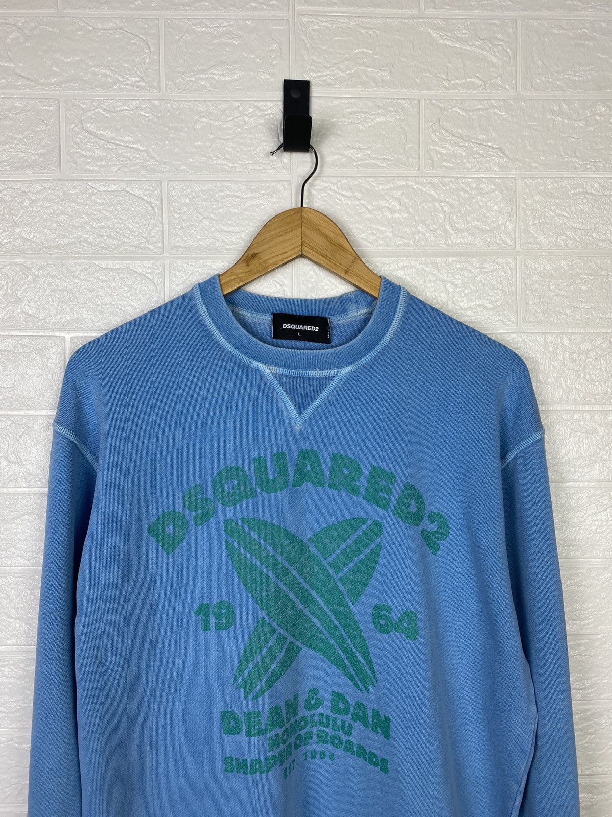 Dsquared2 DSQUARED Sweatshirt Blue Big Logo Size L Size US L / EU 52-54 / 3 - 3 Thumbnail