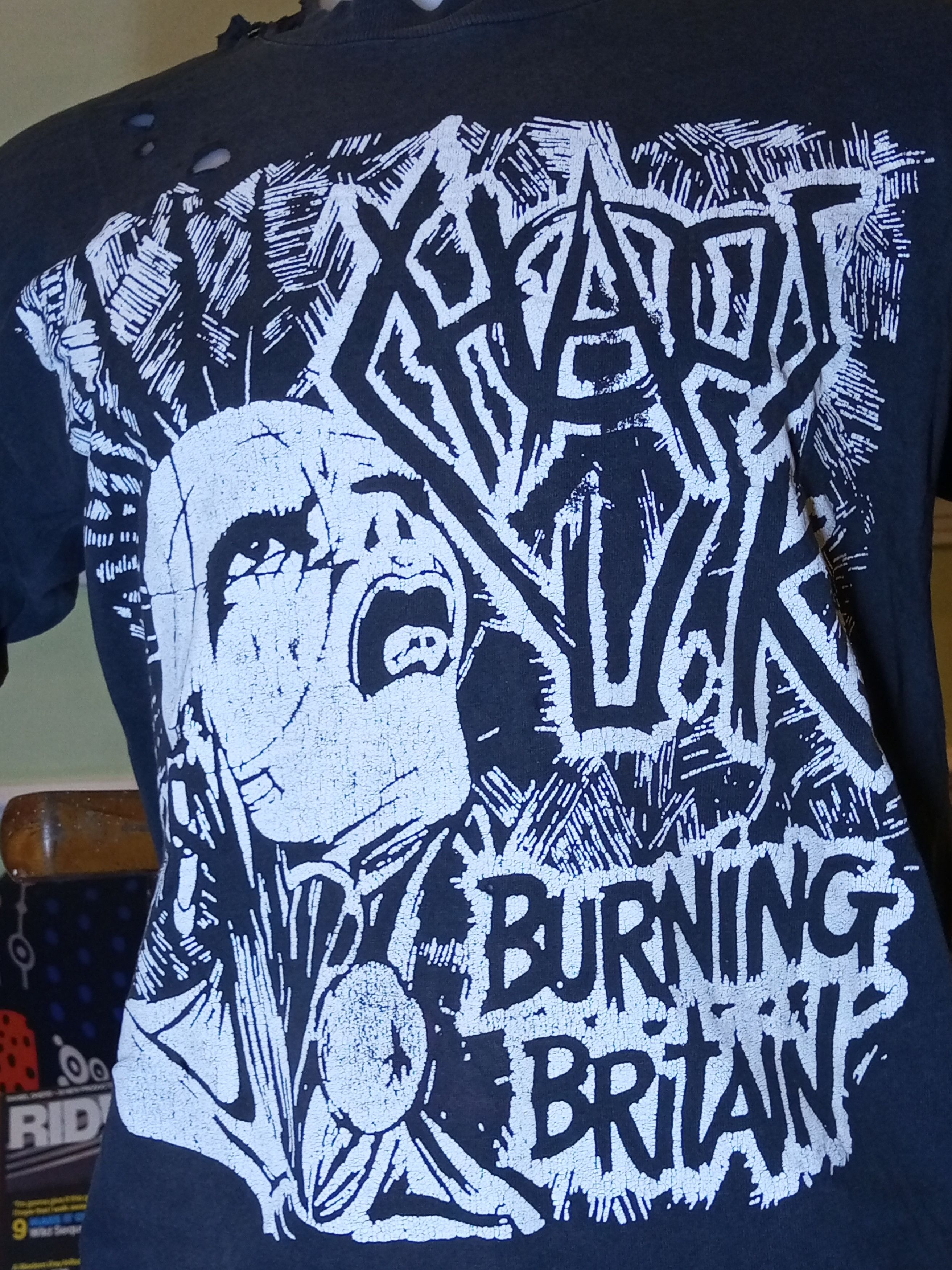 Band Tees Vintage Distressed 90s CHAOS UK punkrock band tees Size US M / EU 48-50 / 2 - 9 Thumbnail