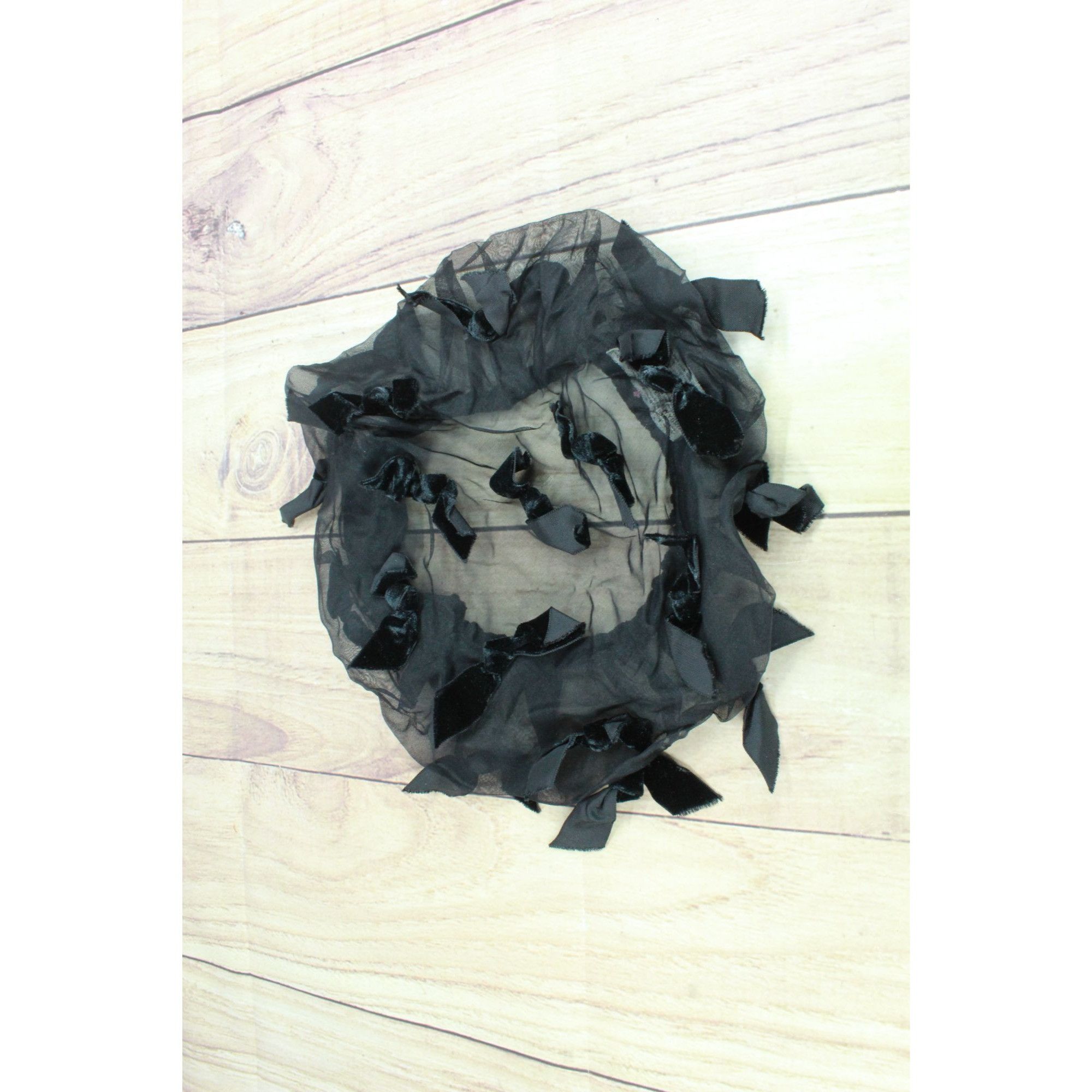 Other Vintage 50's Peck & Peck Ribbon Hat Round Velvet Bow Hat Size ONE SIZE - 2 Thumbnail