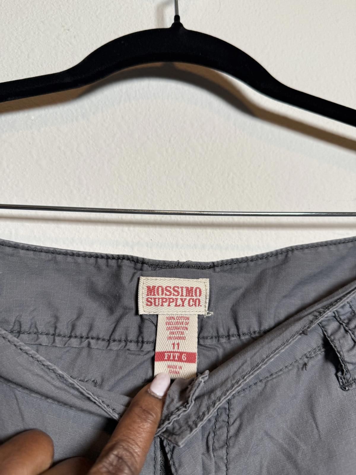Mossimo Vintage Mossimo Gray Cargo Short Shorts Size 34" / US 12 / IT 48 - 5 Thumbnail