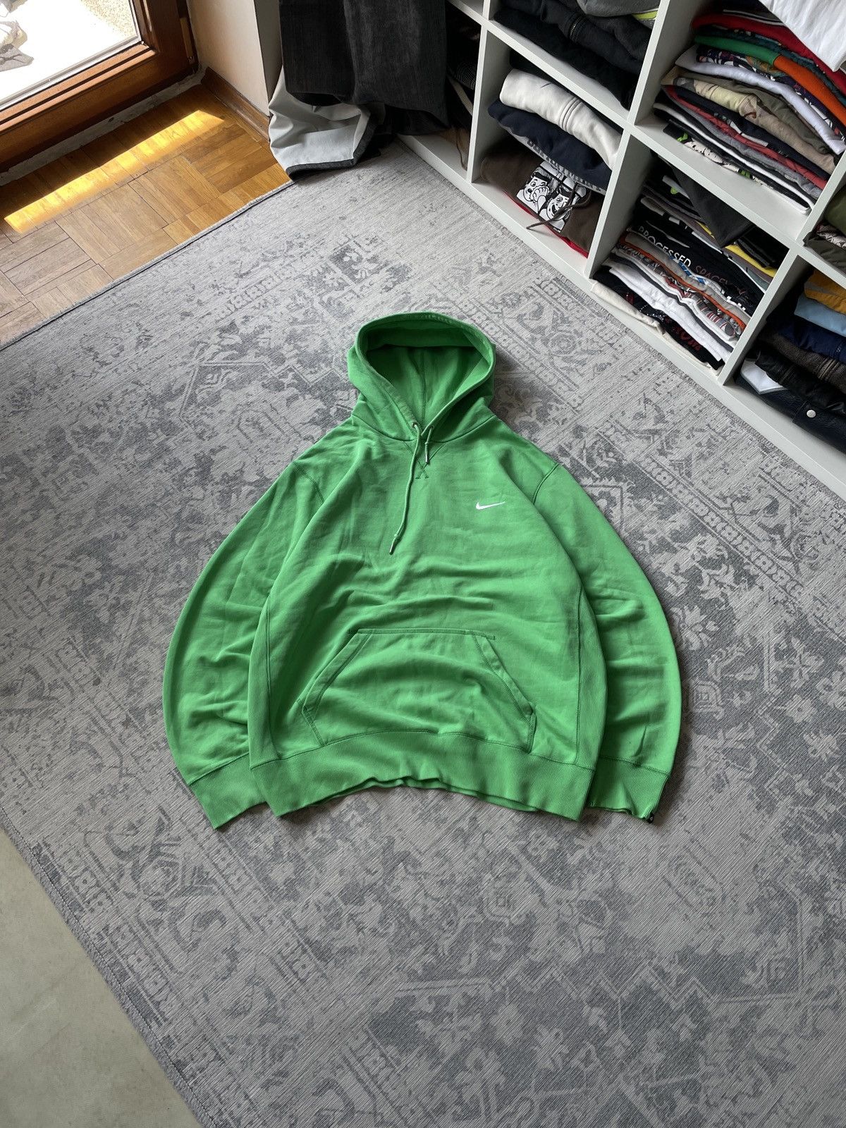 Vintage Nike Vintage Hoodie Mini Swoosh Cropped Japanese Y2K Faded Size US XL / EU 56 / 4 - 1 Thumbnail