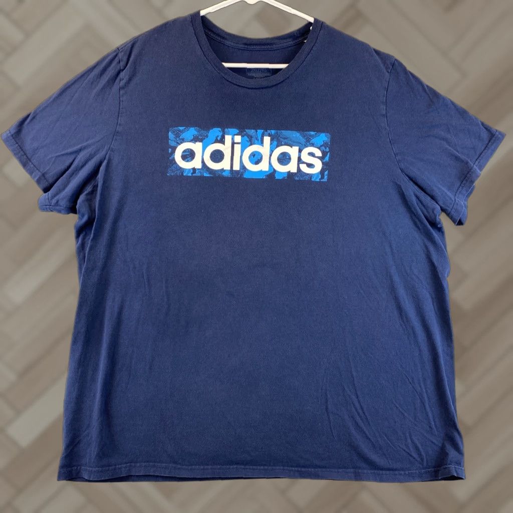 Adidas Adidas T-Shirt Soccer Men 2XL Blue 73-56 Mens Size US XXL / EU 58 / 5 - 1 Thumbnail
