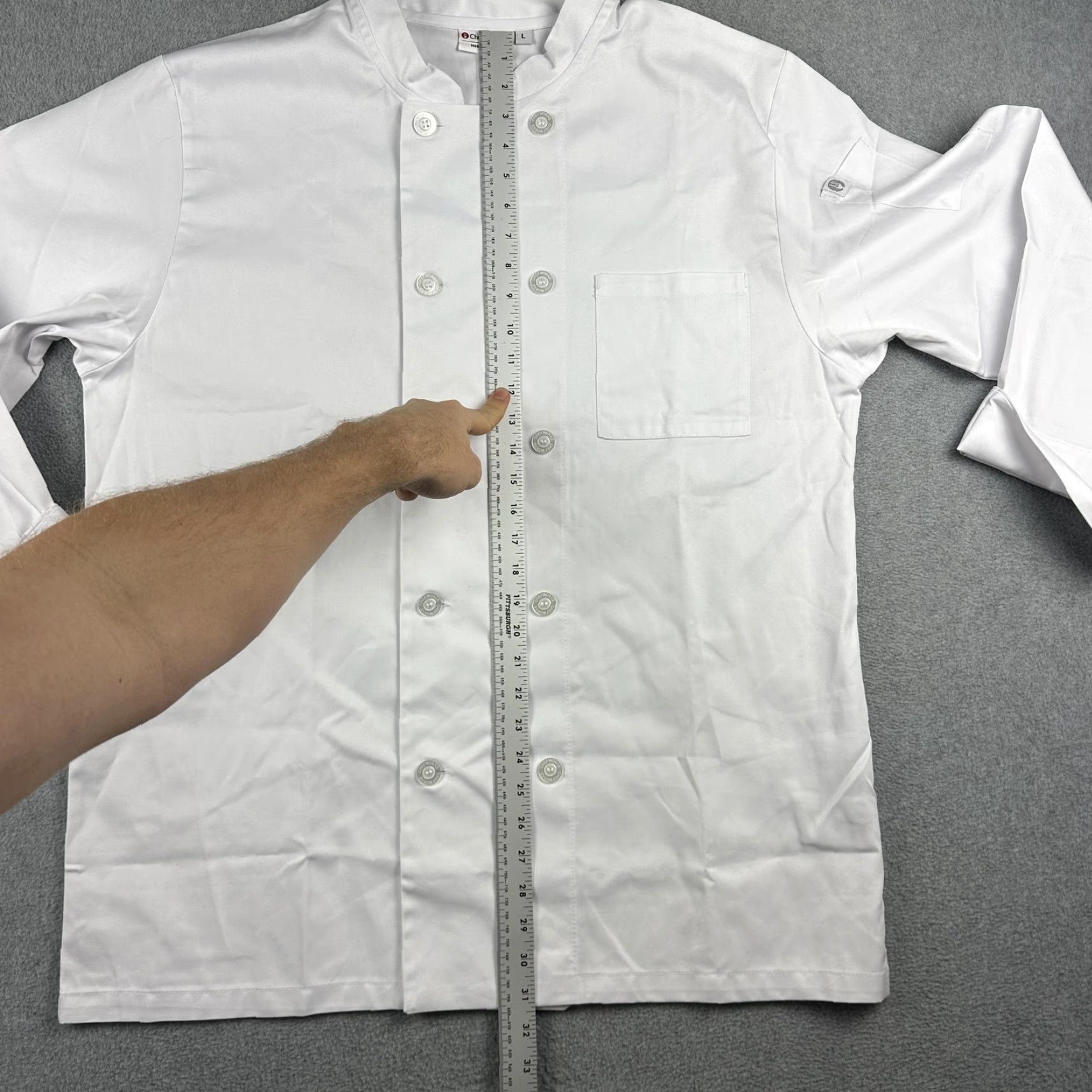 Doublet Chef Works Mens Large White Double Breasted Chef Coat Jacket NWT L Size US L / EU 52-54 / 3 - 5 Thumbnail