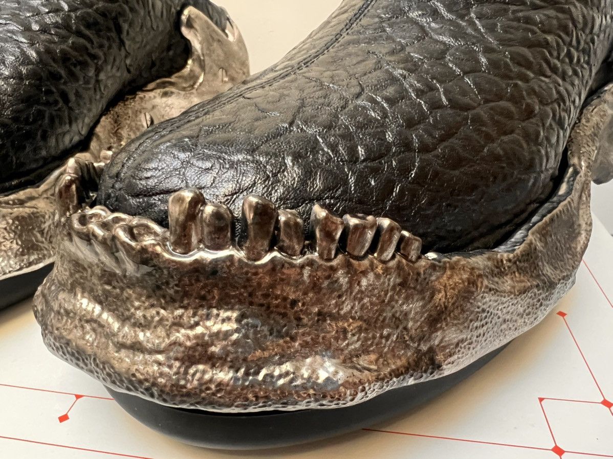 Alexander McQueen Alexander McQueen Wave metal jaw mules Size US 11.5 / EU 44-45 - 1 Thumbnail