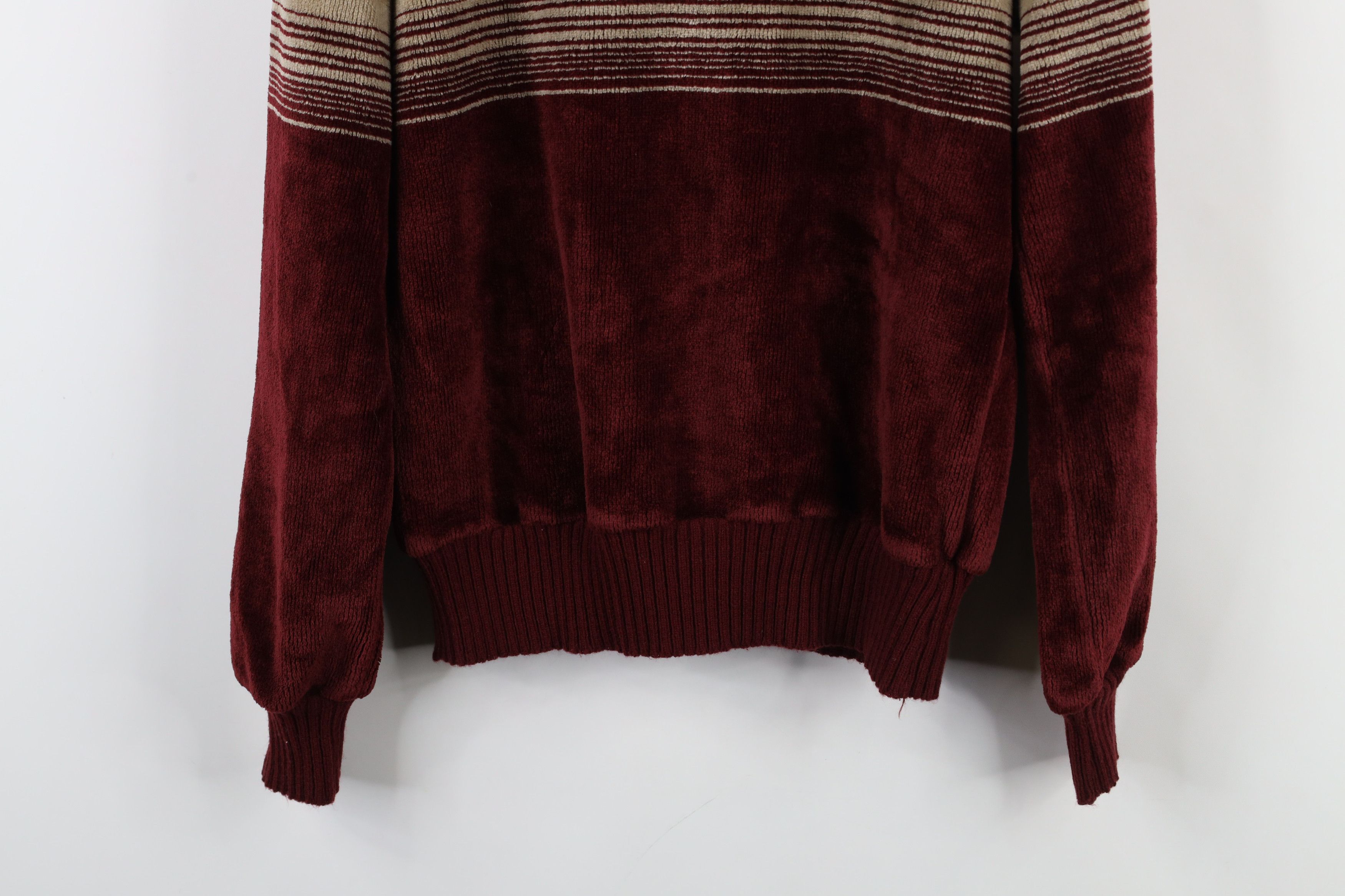 Vintage Vintage 70s Streetwear Block Velour Terry Cloth Sweater Size US M / EU 48-50 / 2 - 11 Thumbnail