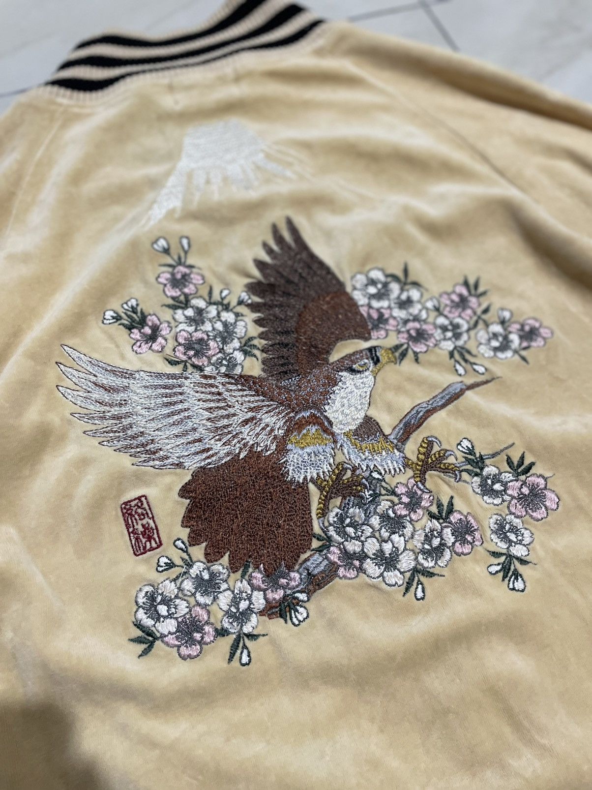 Karakuri Tamashii Kara Kuri Generation Embroidered Sukajan Jacket Size US L / EU 52-54 / 3 - 4 Thumbnail
