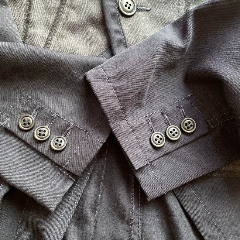Comme des Garcons Comme des Garcons Dovetail two-color spliced wool jacket Size S / US 4 / IT 40 - 5 Thumbnail
