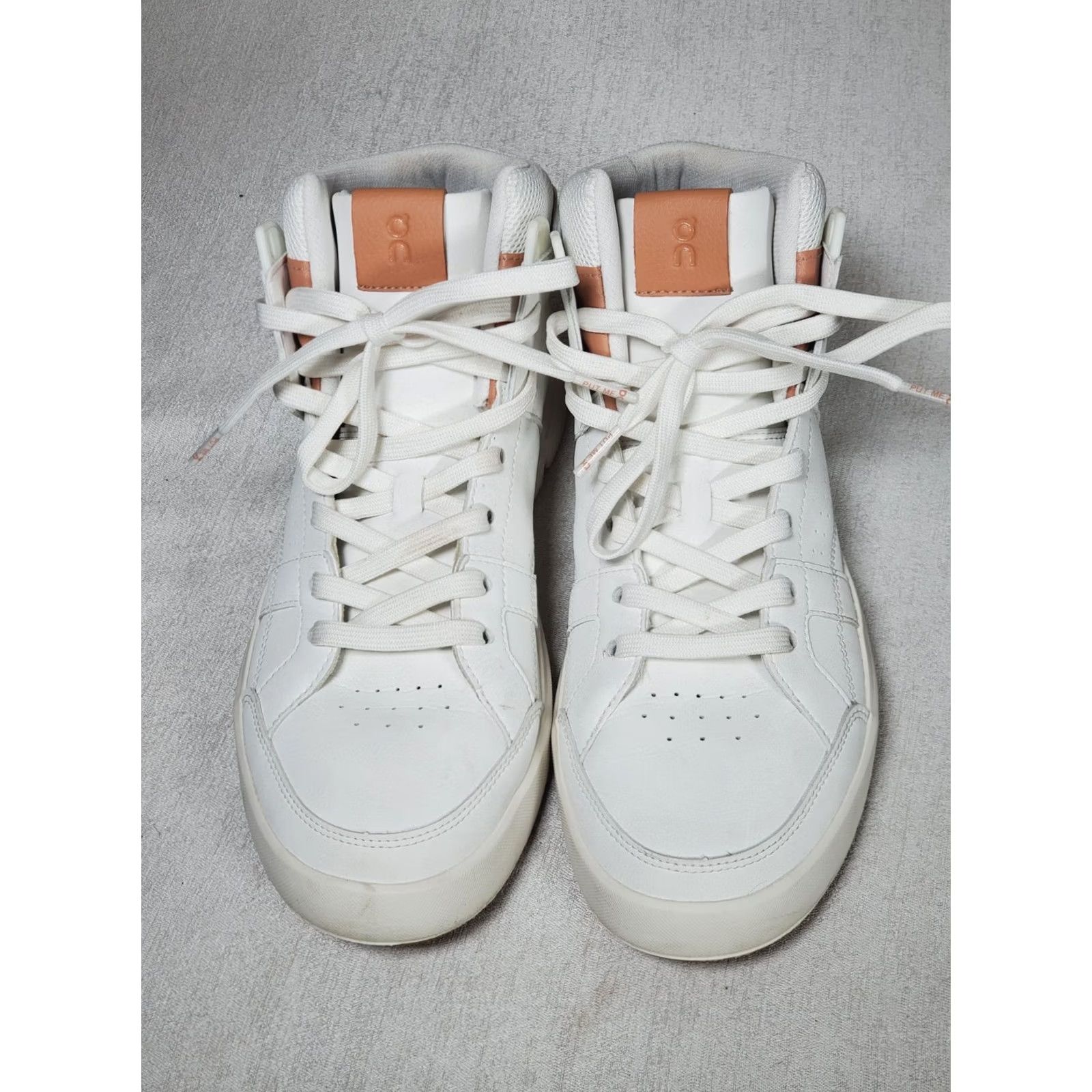 Vintage On THE ROGER Clubhouse Mid Sneakers 98.98328 White Sandstone Men's US 8 - Nike? Size US 8 / EU 41 - 7 Thumbnail