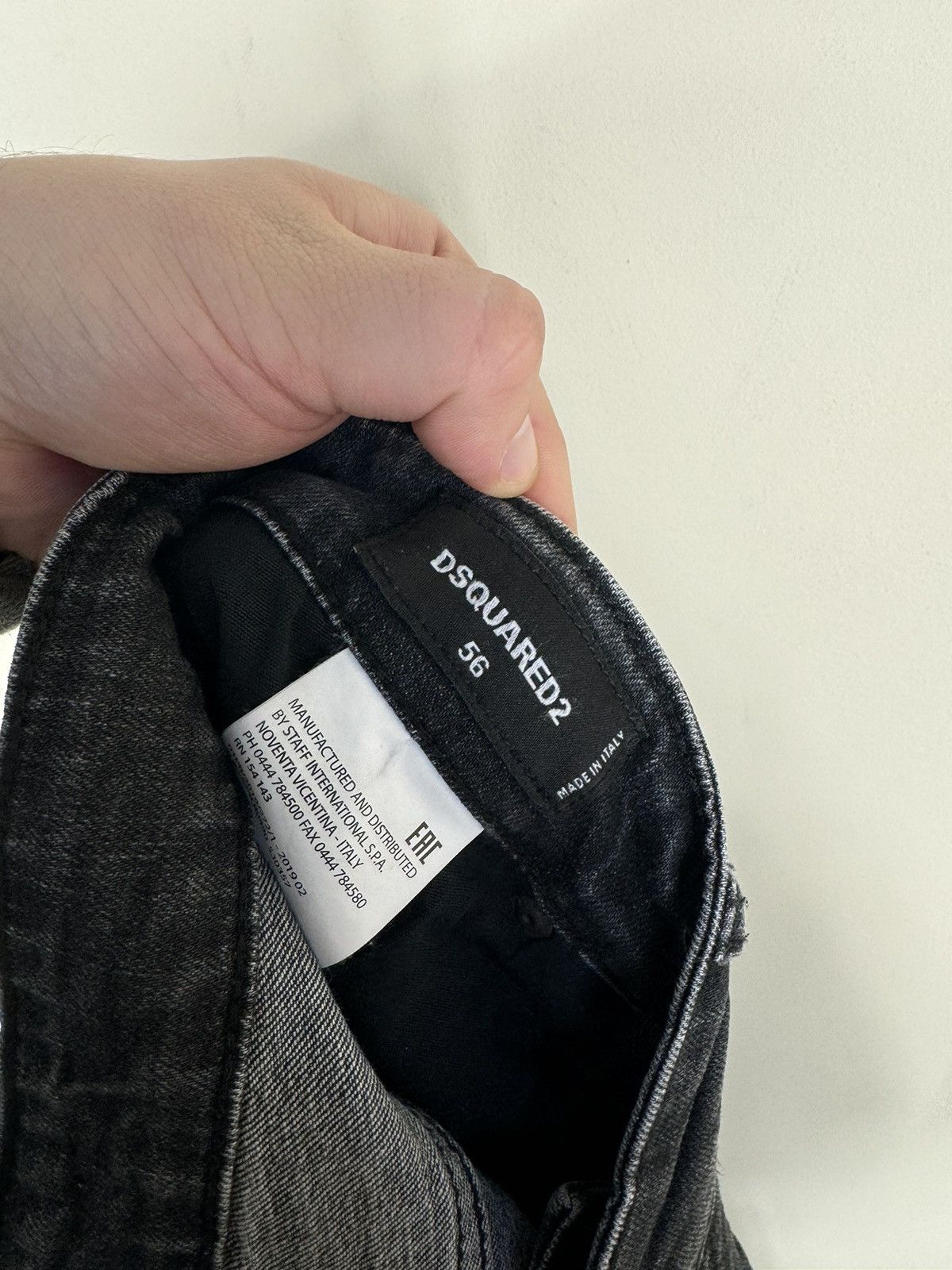 Dsquared2 Dsquared2 Black Denim Jeans Size US 36 / EU 52 - 11 Thumbnail