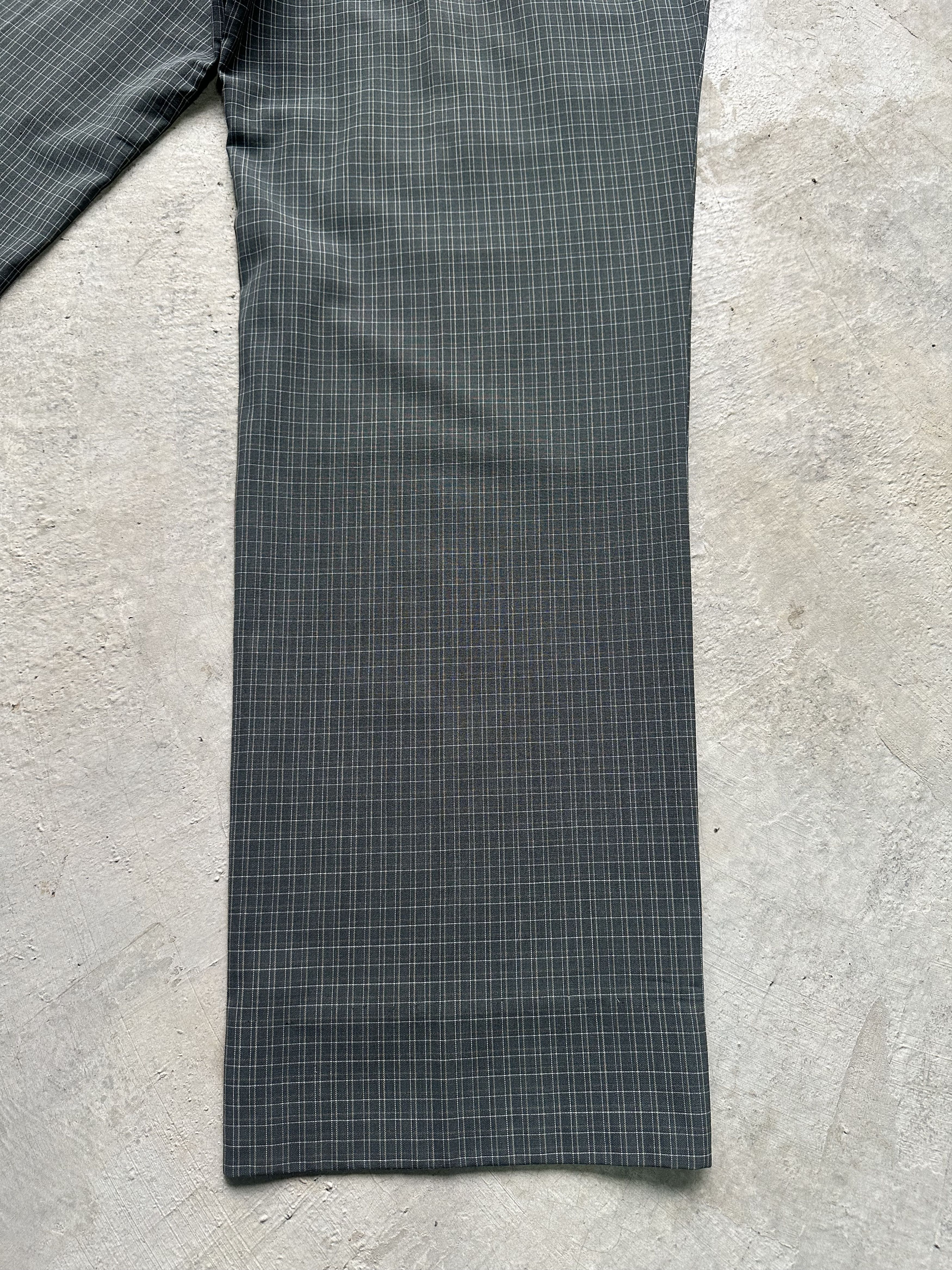 Yves Saint Laurent YvesSaintLaurent Pour Homme Green Tartan Plaid Trouser Pants Size US 28 / EU 44 - 9 Thumbnail